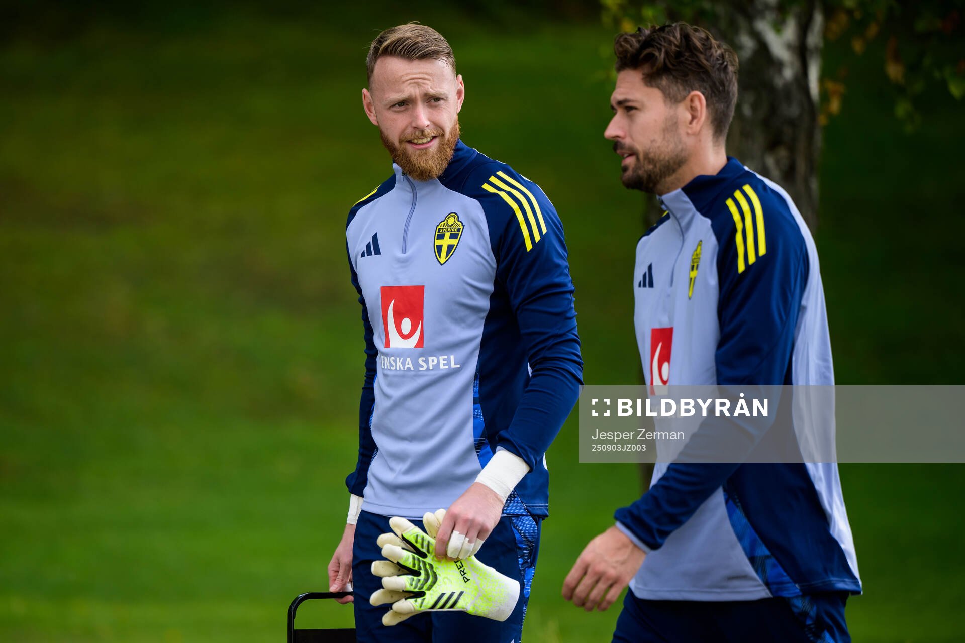 Goalkeeper Viktor Johansson and Goalkeeper Kristoffer