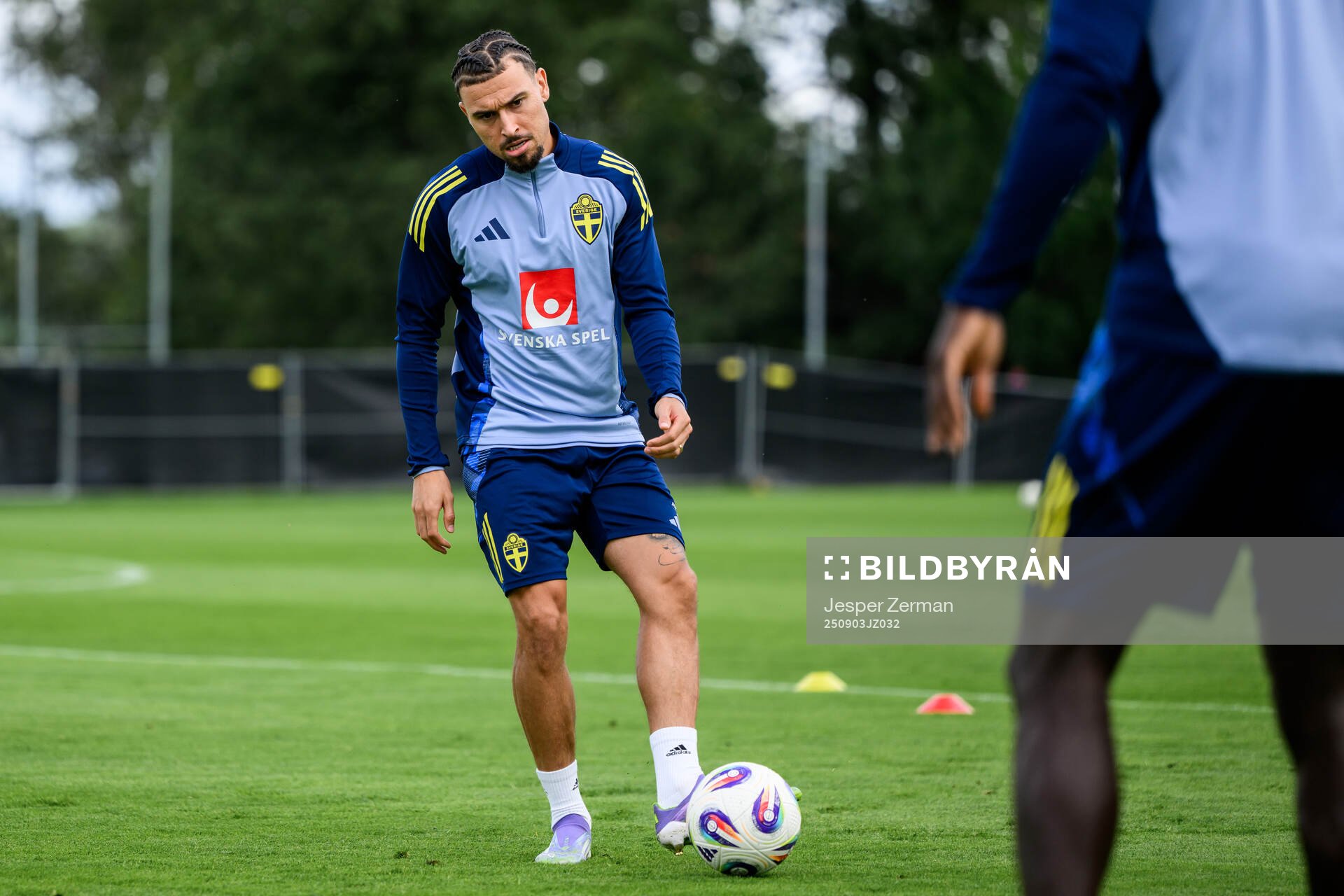 Jordan Larsson of the Swedish men's football national team