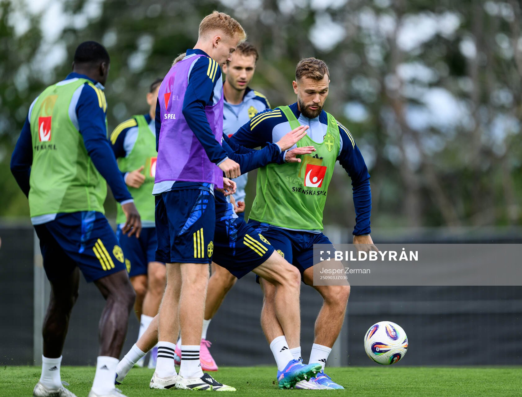 Jesper Karlström of the Swedish men's football national