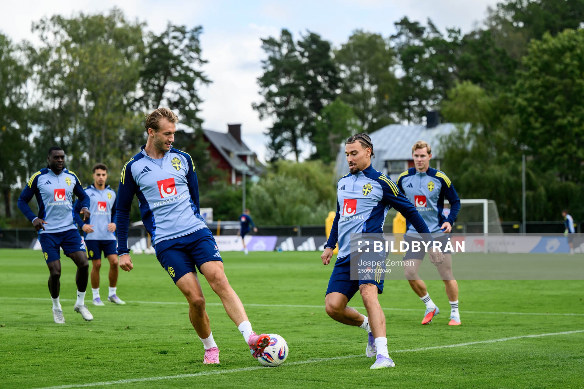 Benjamin Nygren and Jordan Larsson of the Swedish men's