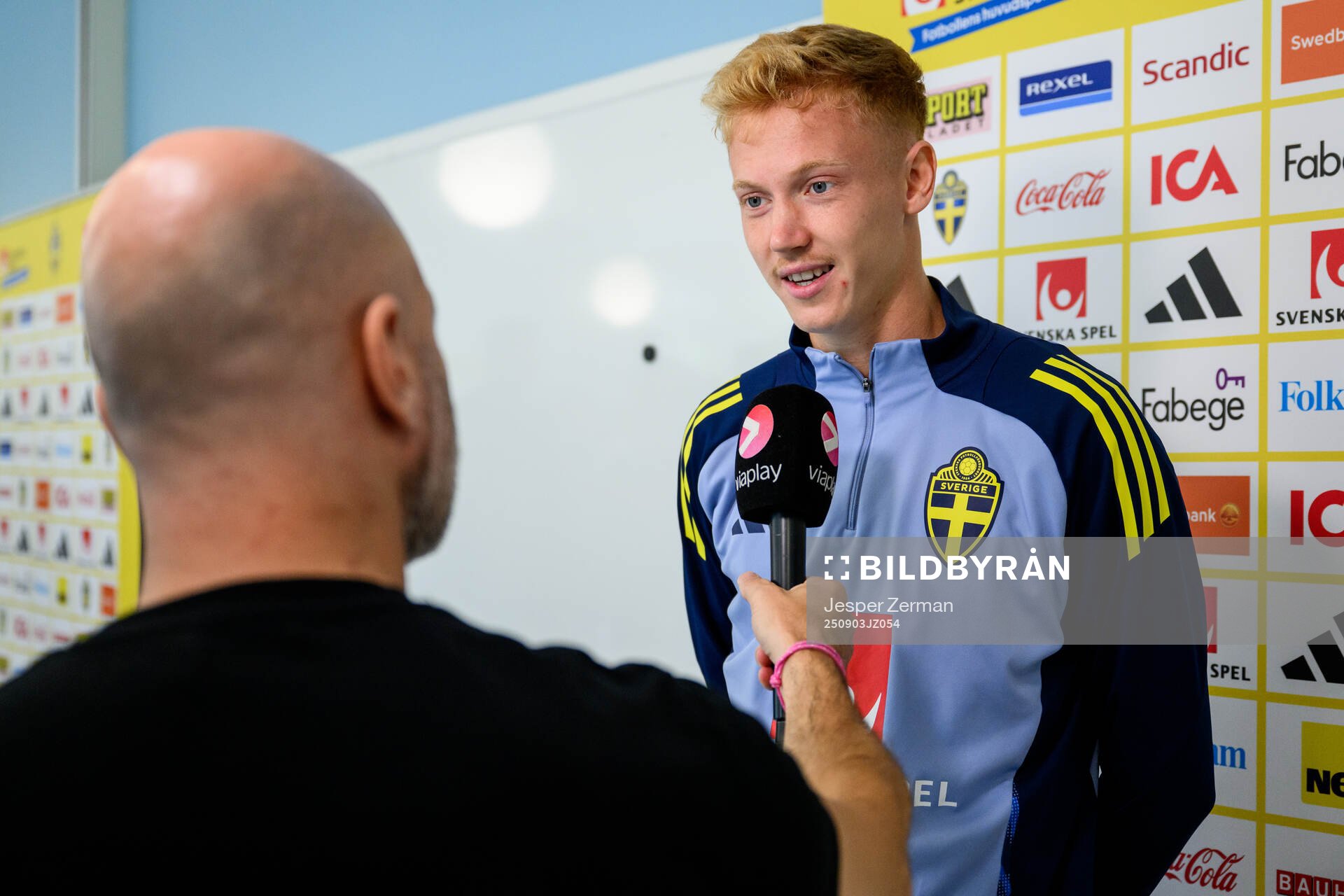 Hugo Larsson of the Swedish men's football national team
