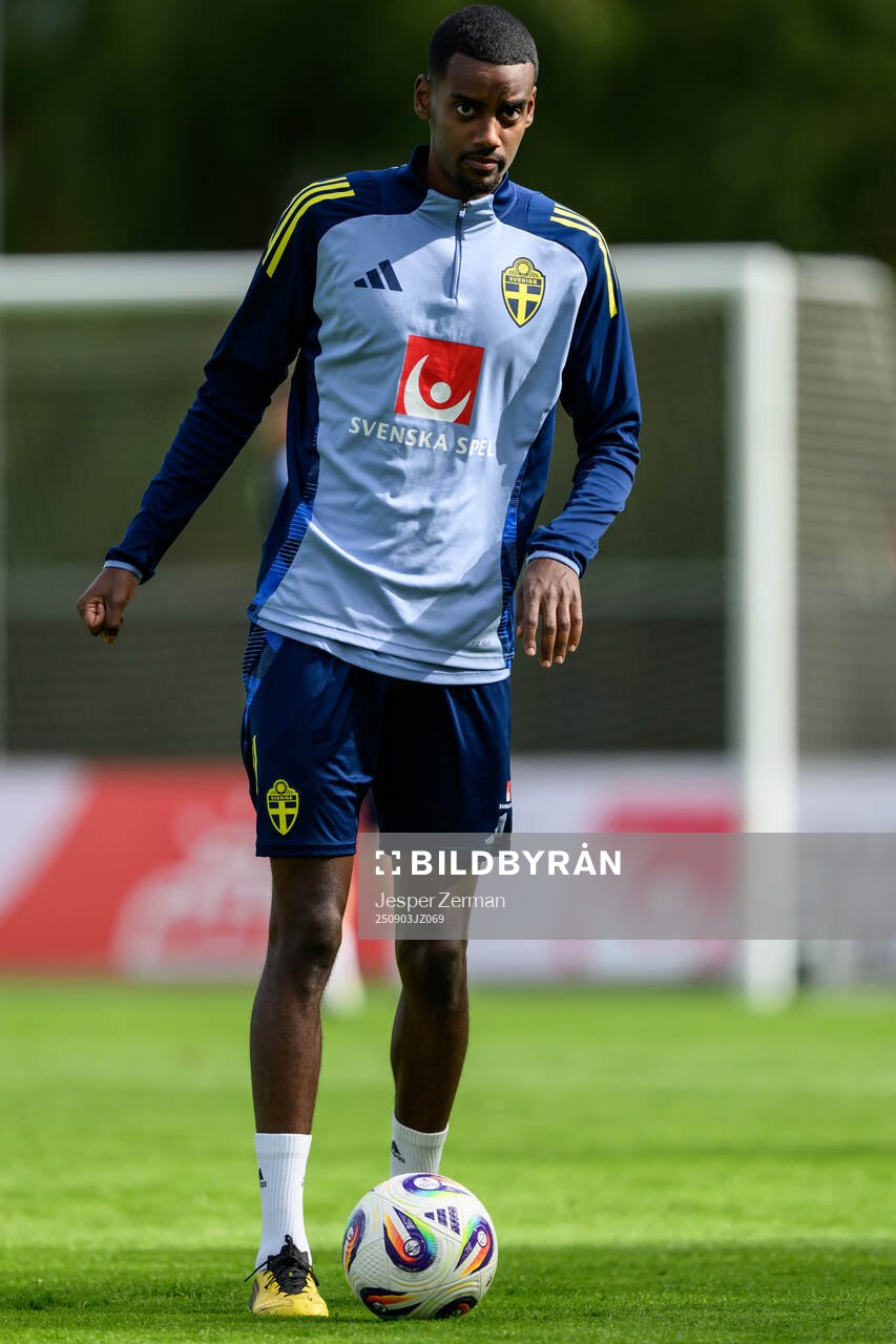 Alexander Isak of the Swedish men's football national team