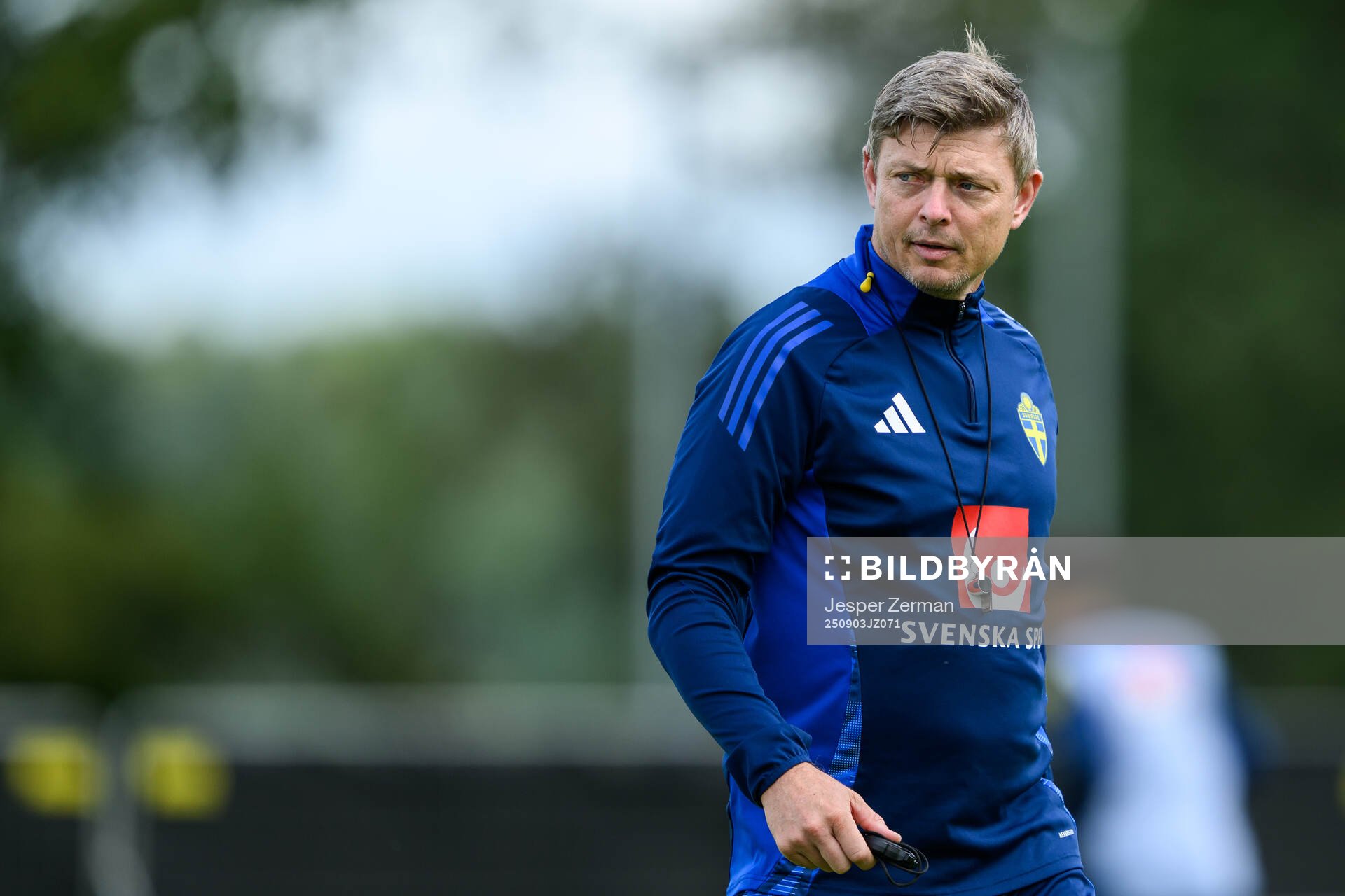 Head coach Jon Dahl Tomasson of the Swedish men's football