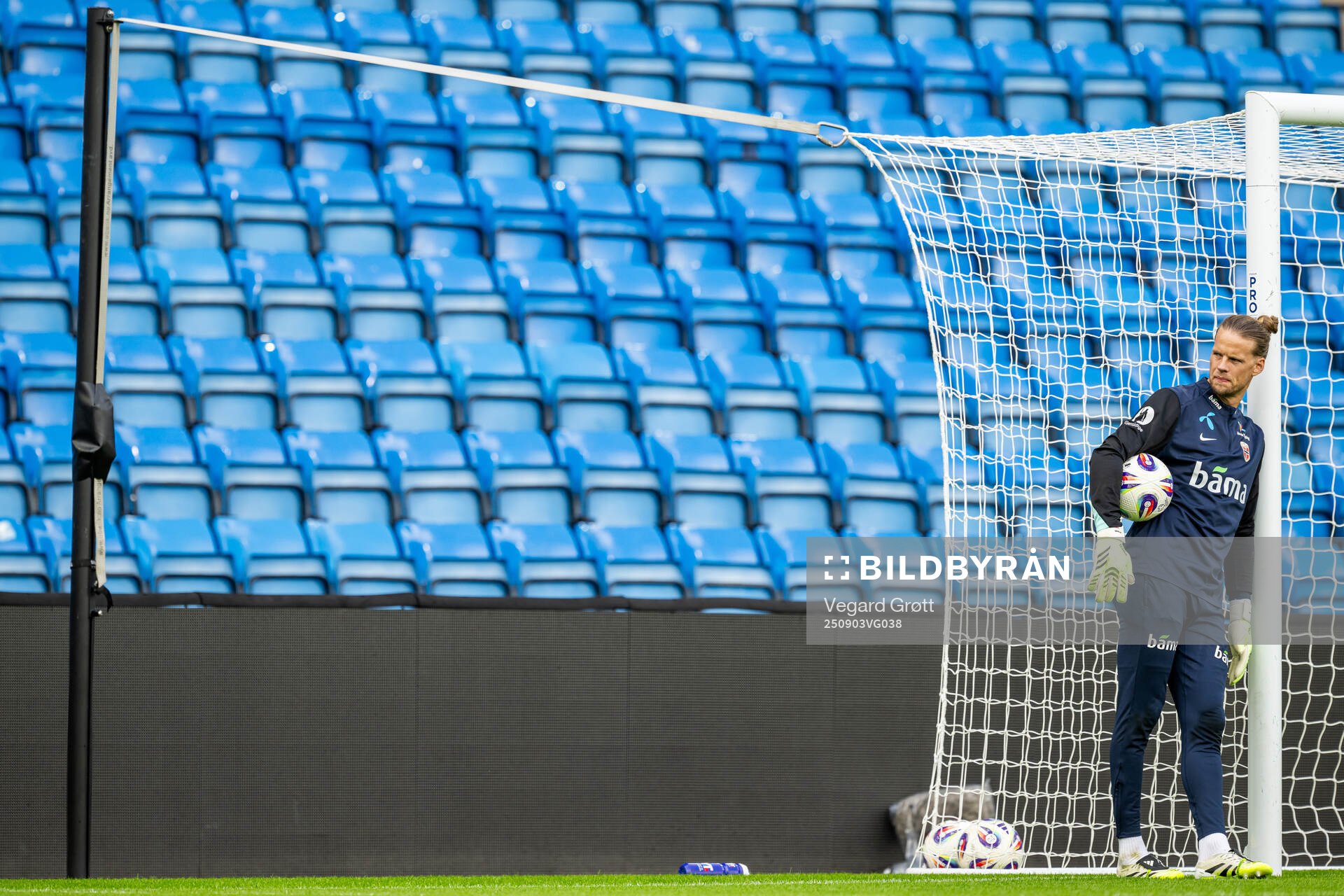 Goalkeeper Ørjan Håskjold Nyland of the Norwegian