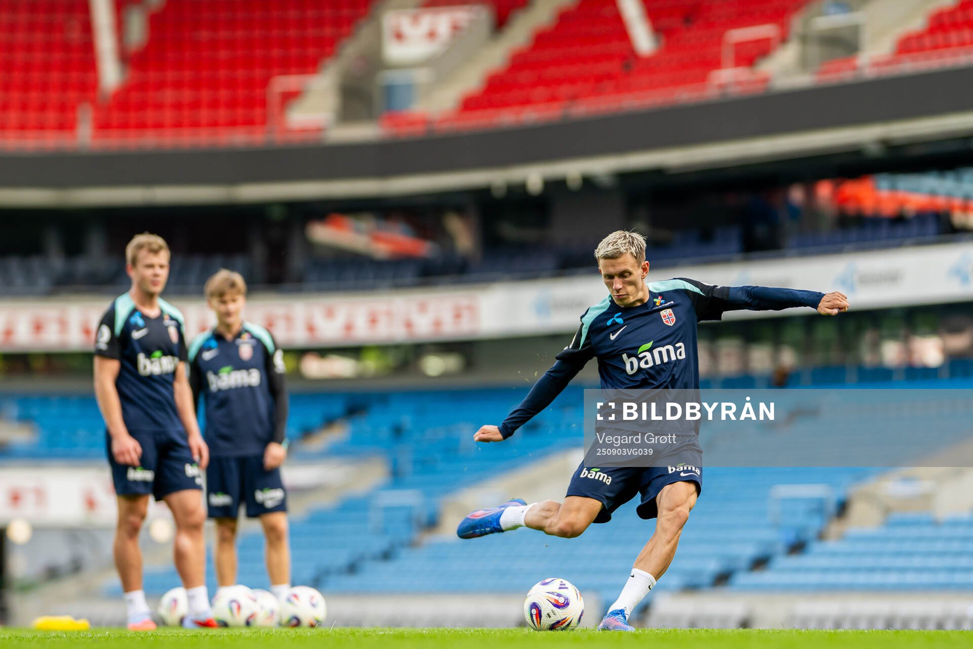 Marcus Holmgren Pedersen of the Norwegian national football