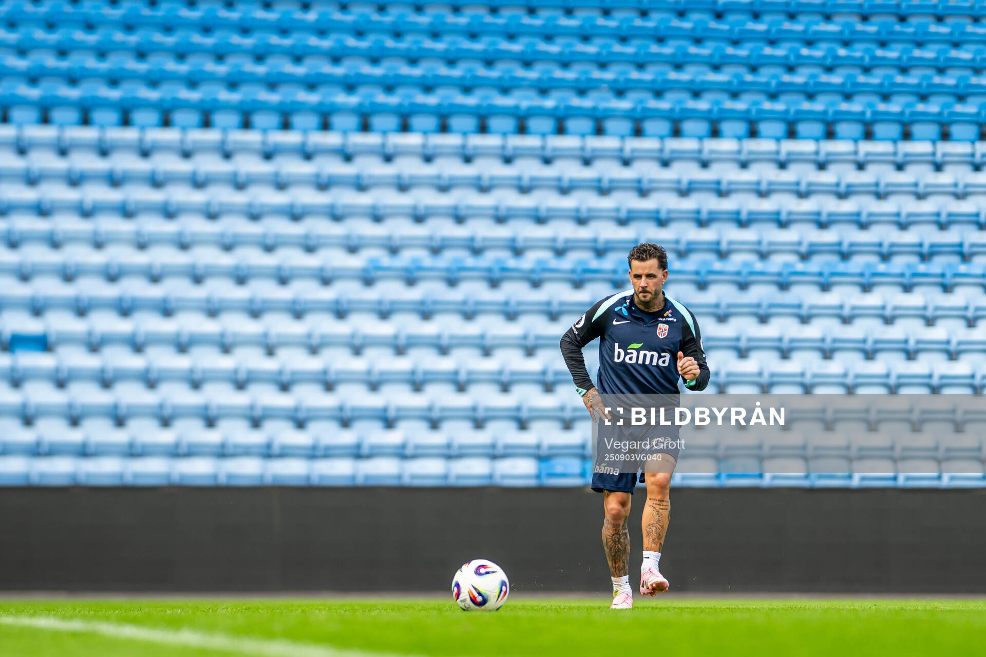 Aron Bizet Dønnum of the Norwegian national football team