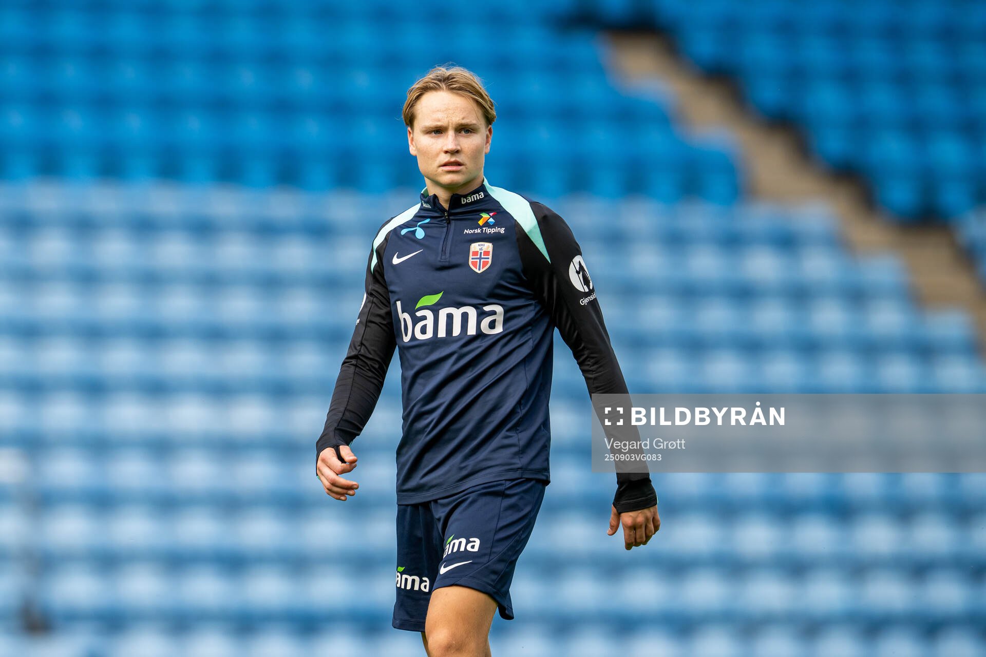 Andreas Schjelderup of the Norwegian national football team