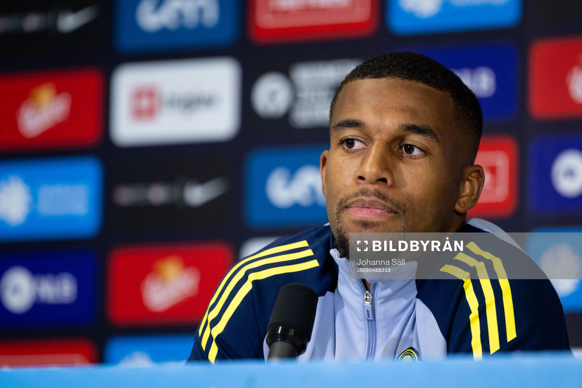 Isak Hien of the Swedish national football team