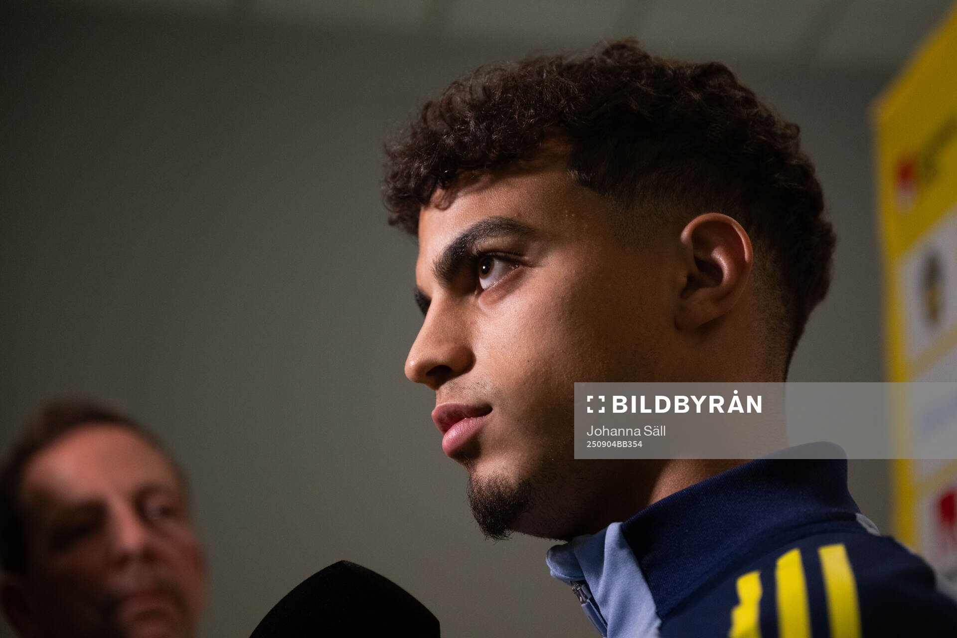 Yasin Ayari of the Swedish national football team in mixed