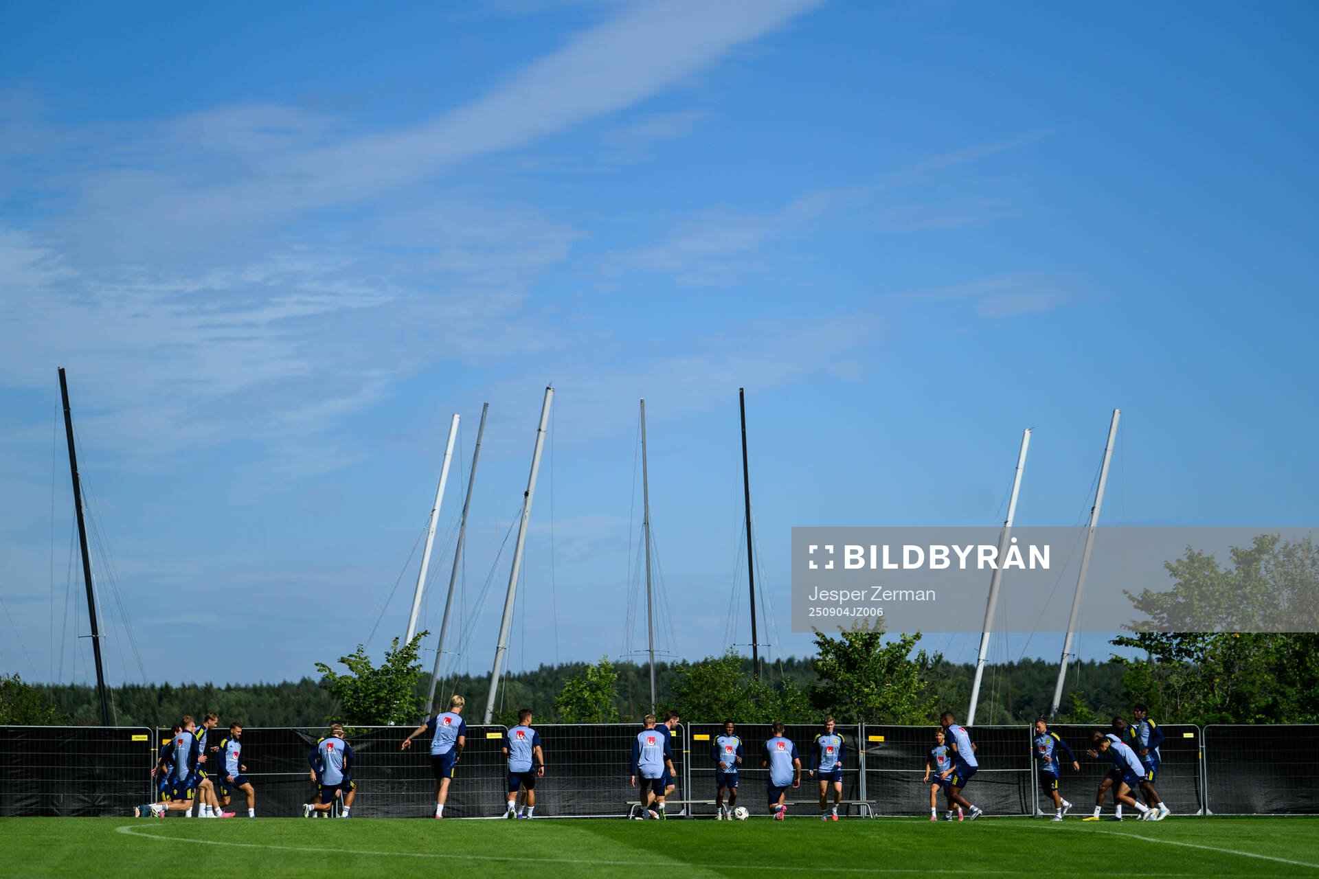 Players of the Swedish men's football national team at a