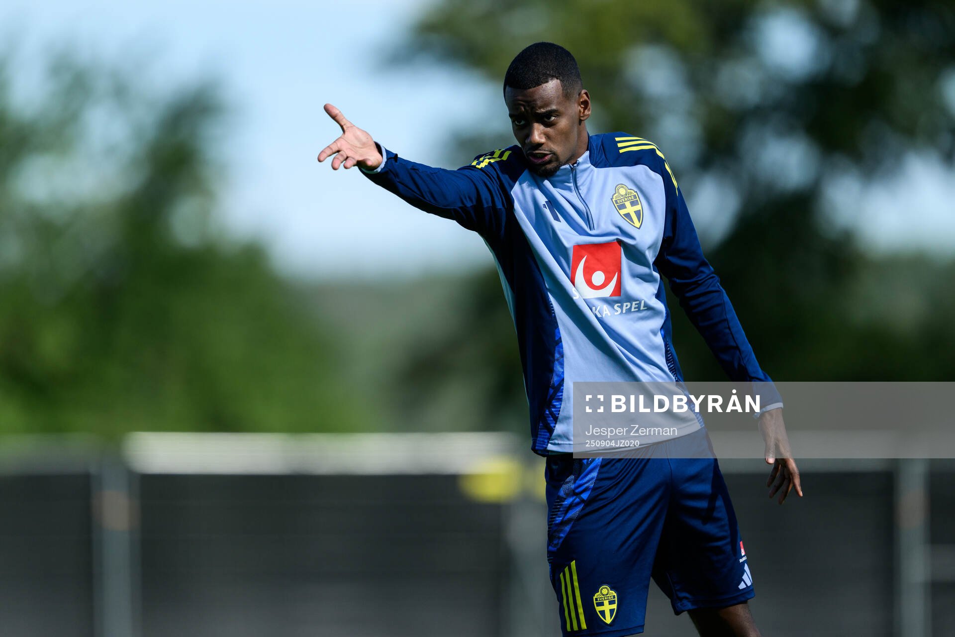 Alexander Isak of the Swedish men's football national team