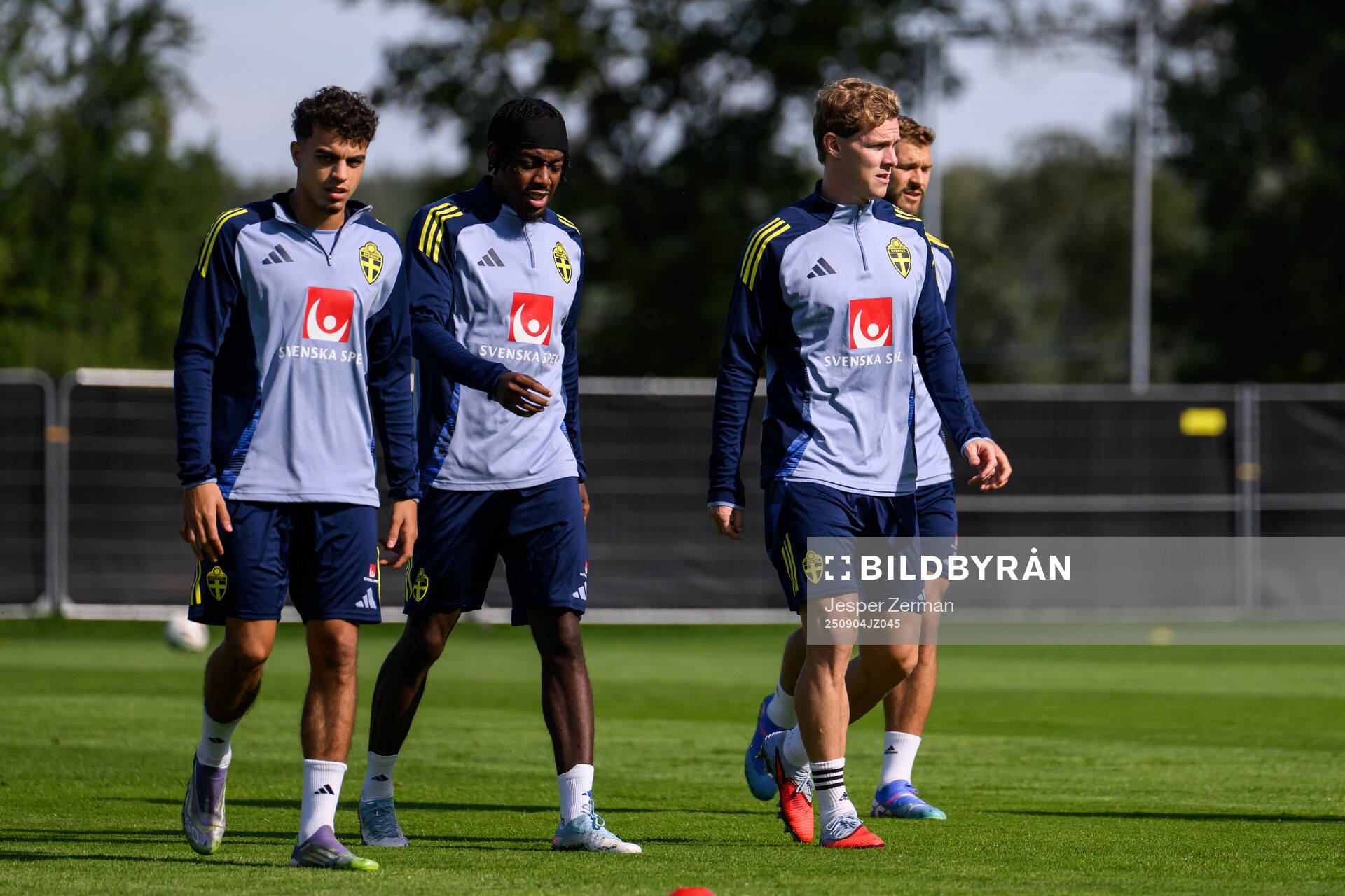 Yasin Ayari, Anthny Elanga, Emil Krafth and Jesper