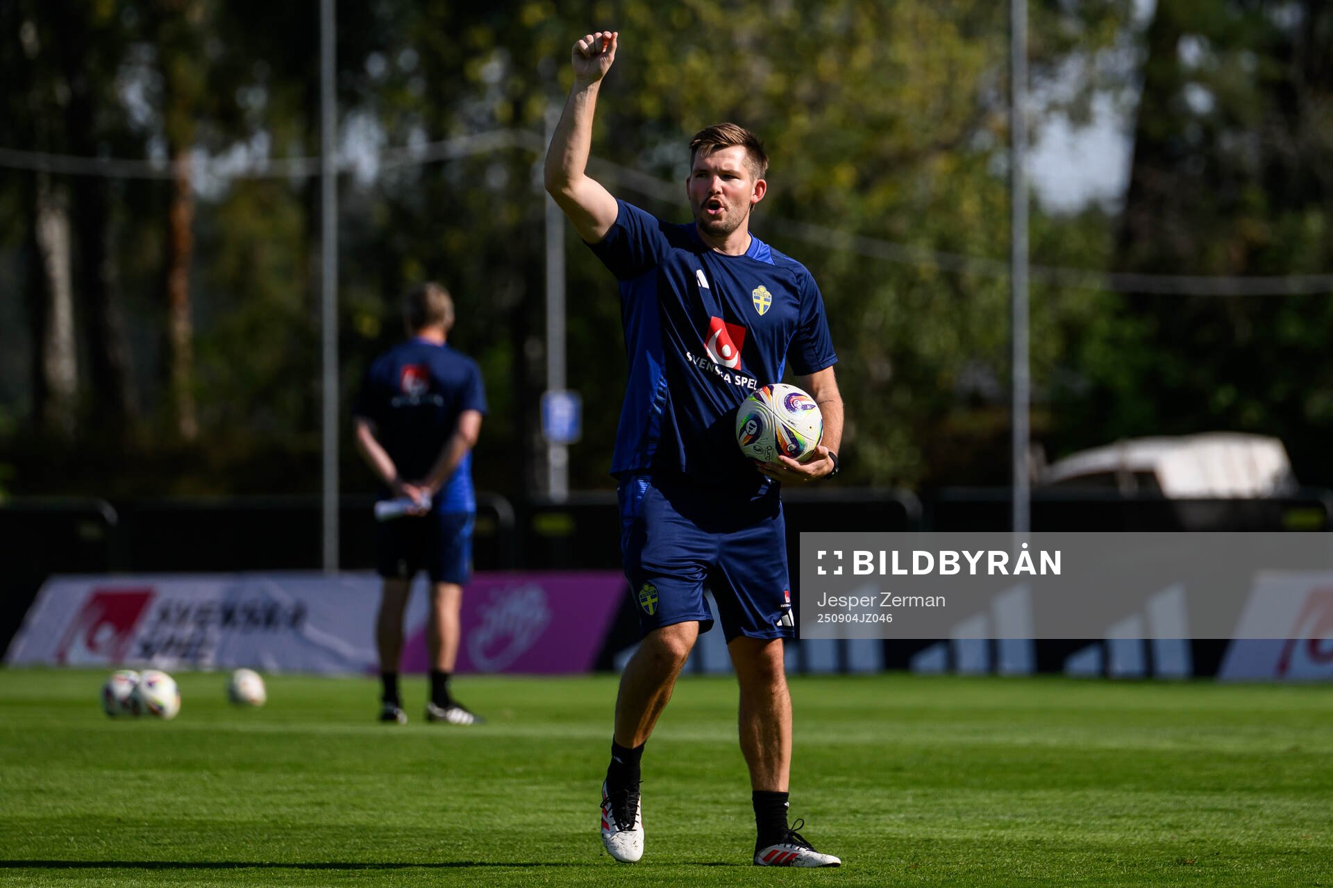Assistant performance manager Jamie Mackay of the Swedish