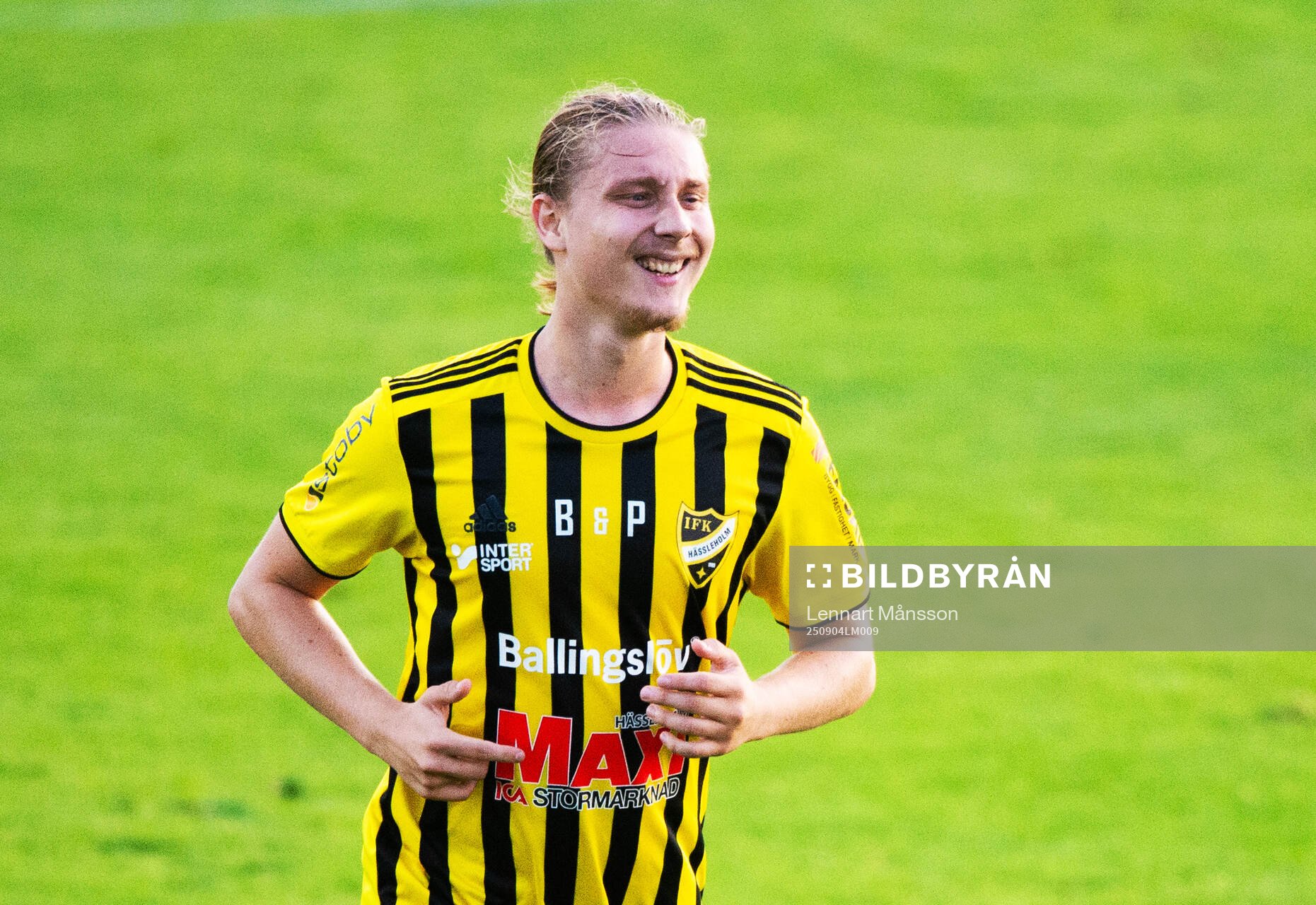 IFK Hässleholms Lucas Johnsson i matchen i div. 2 mellan