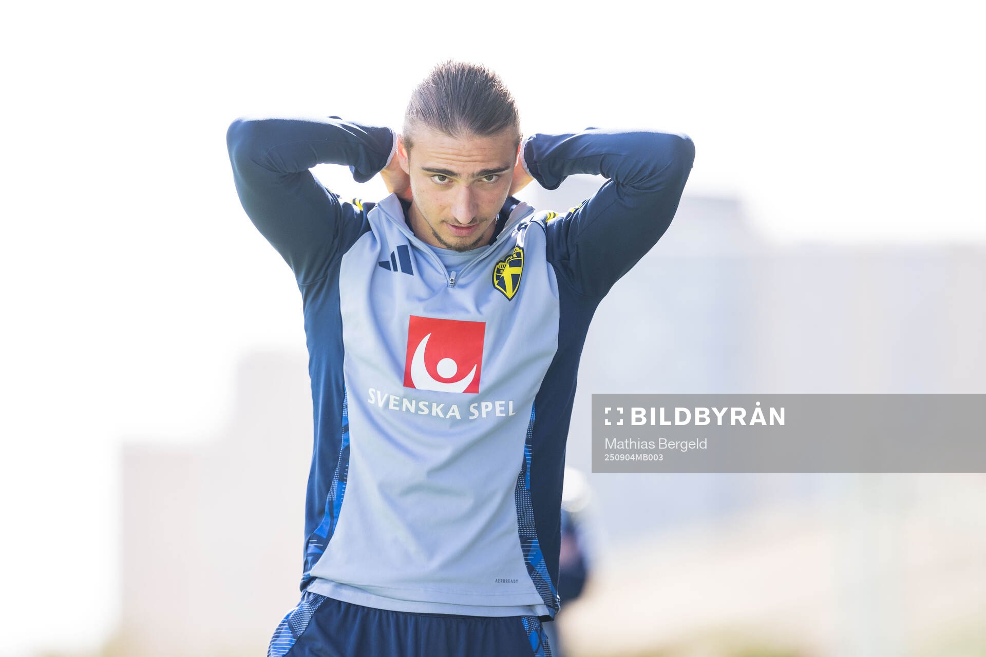 Elison Makolli of the Swedish under-21 national football