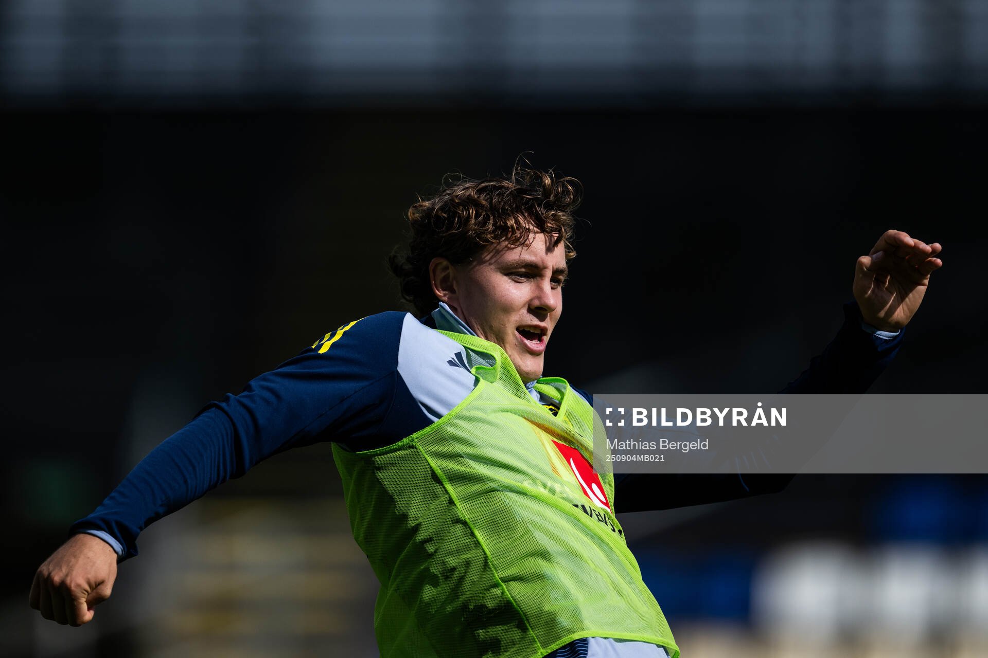 Hampus Skoglund of the Swedish under-21 national football