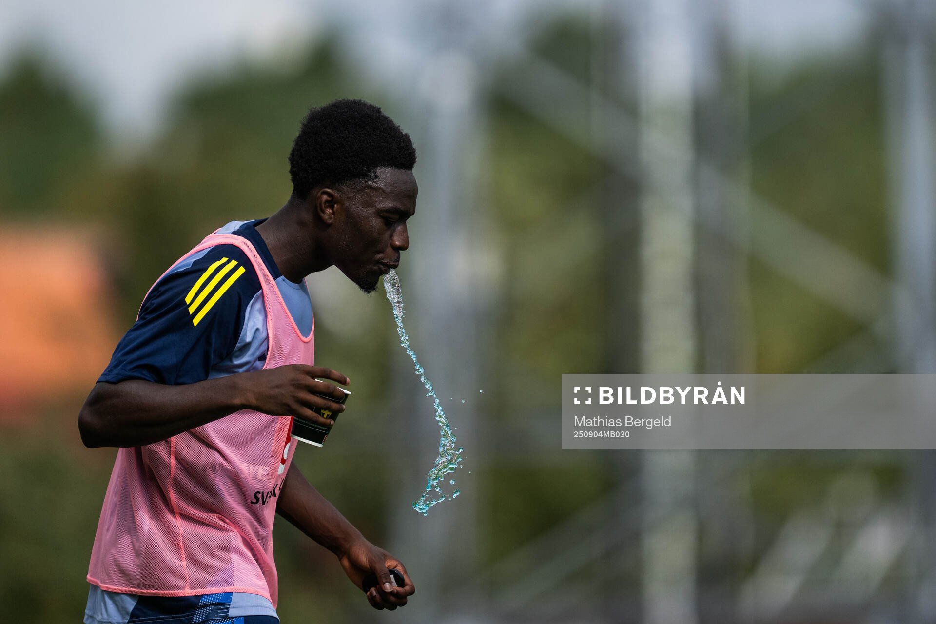 Genesis Antwi of the Swedish under-21 national football team
