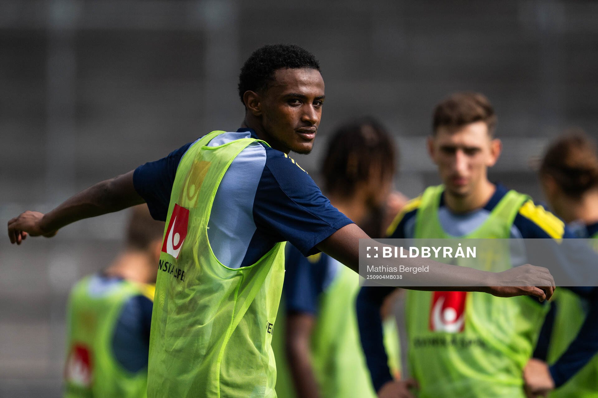 Amar Ahmed Fatah of the Swedish under-21 national football