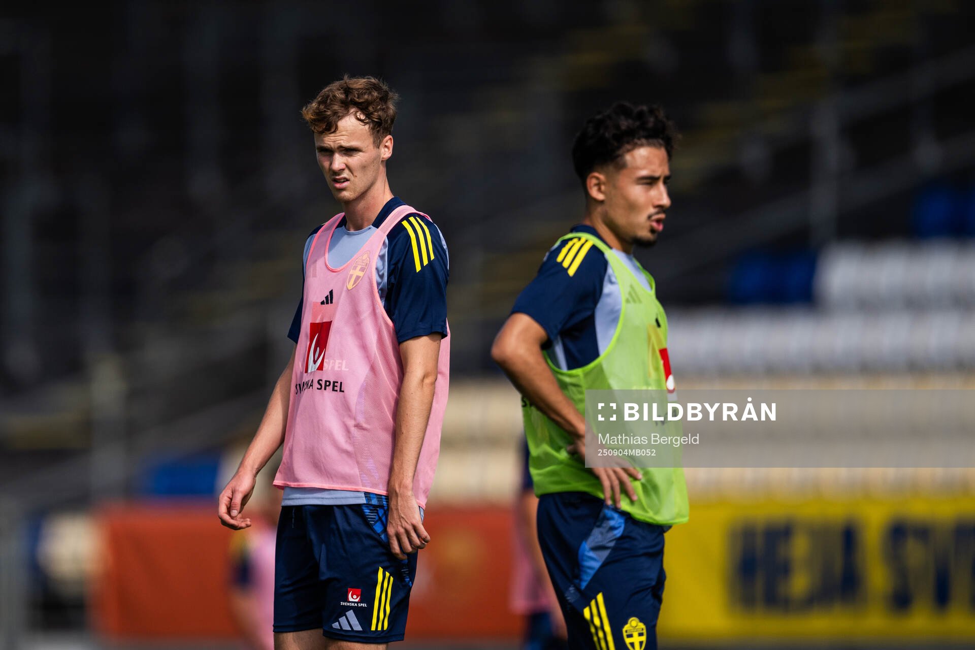 Williot Swedberg and Adrian Skogmar of the Swedish under-21