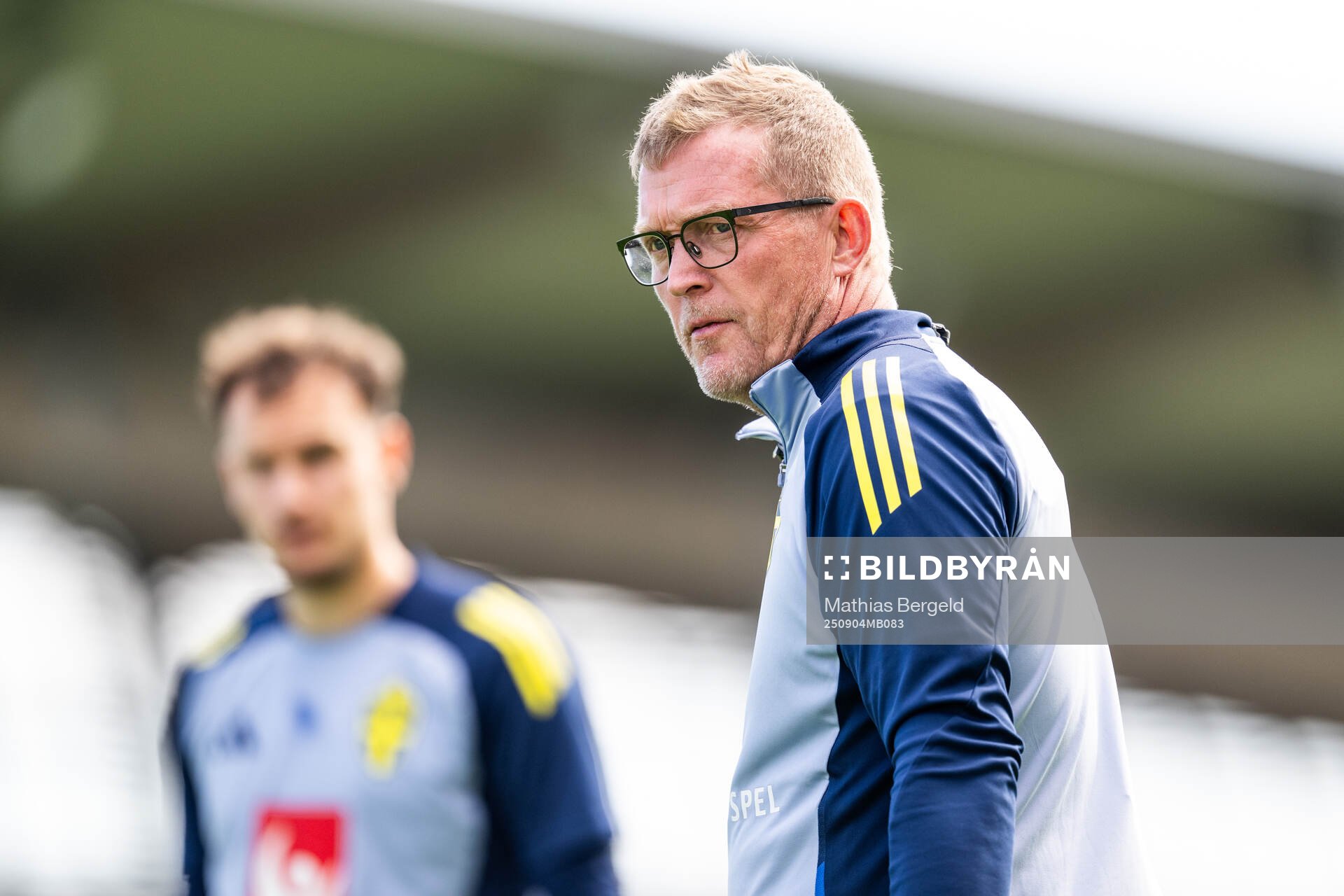 Goalkeeper coach Leif Troedsson of the Swedish under-21