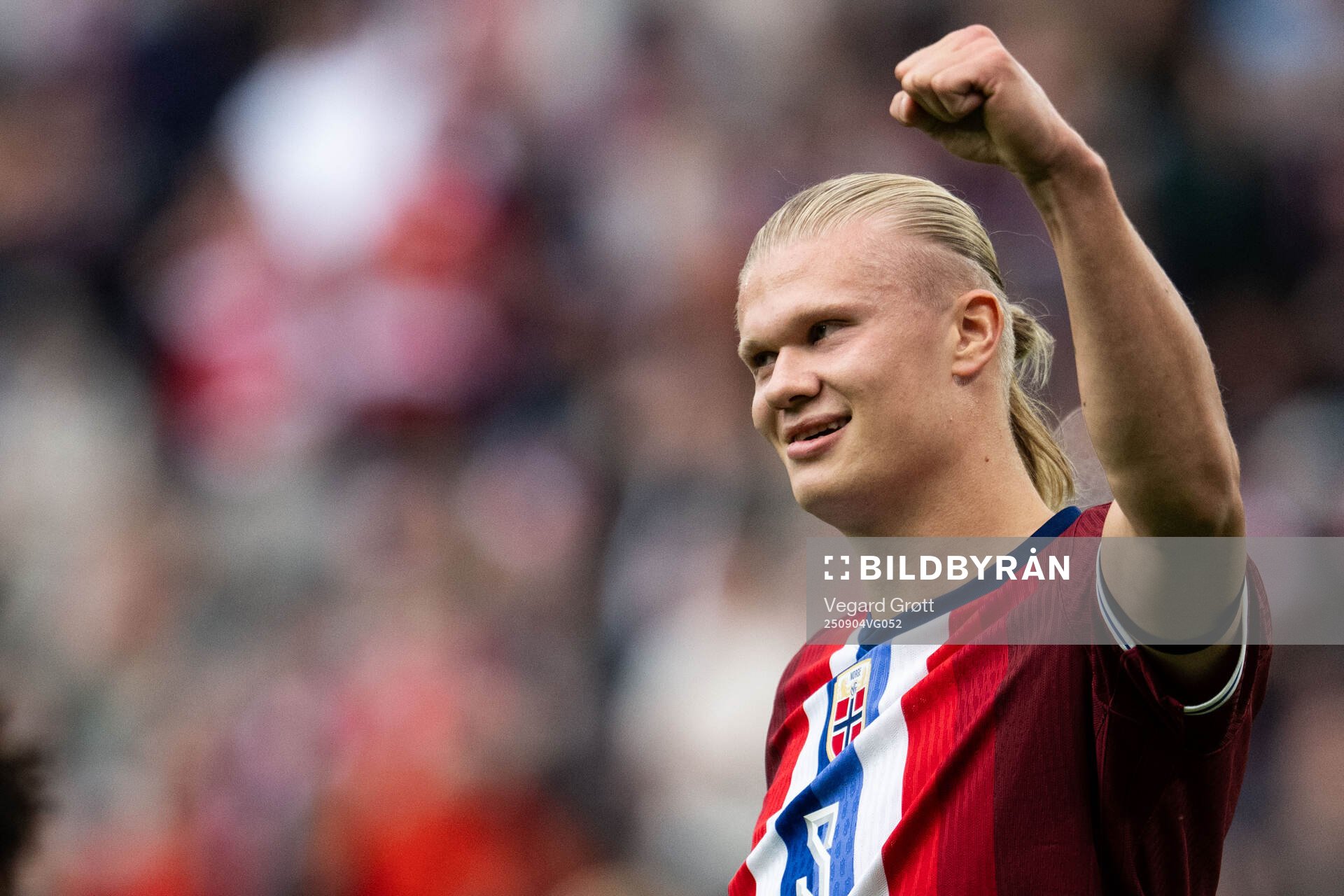 Erling Braut Haaland of Norway celebrates