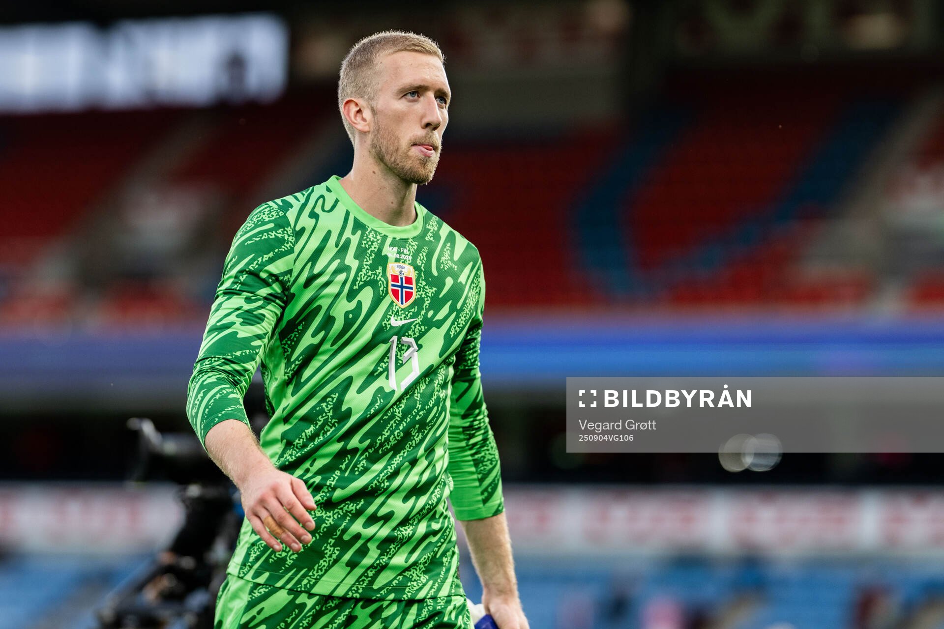 Goalkeeper Egil Selvik of Norway