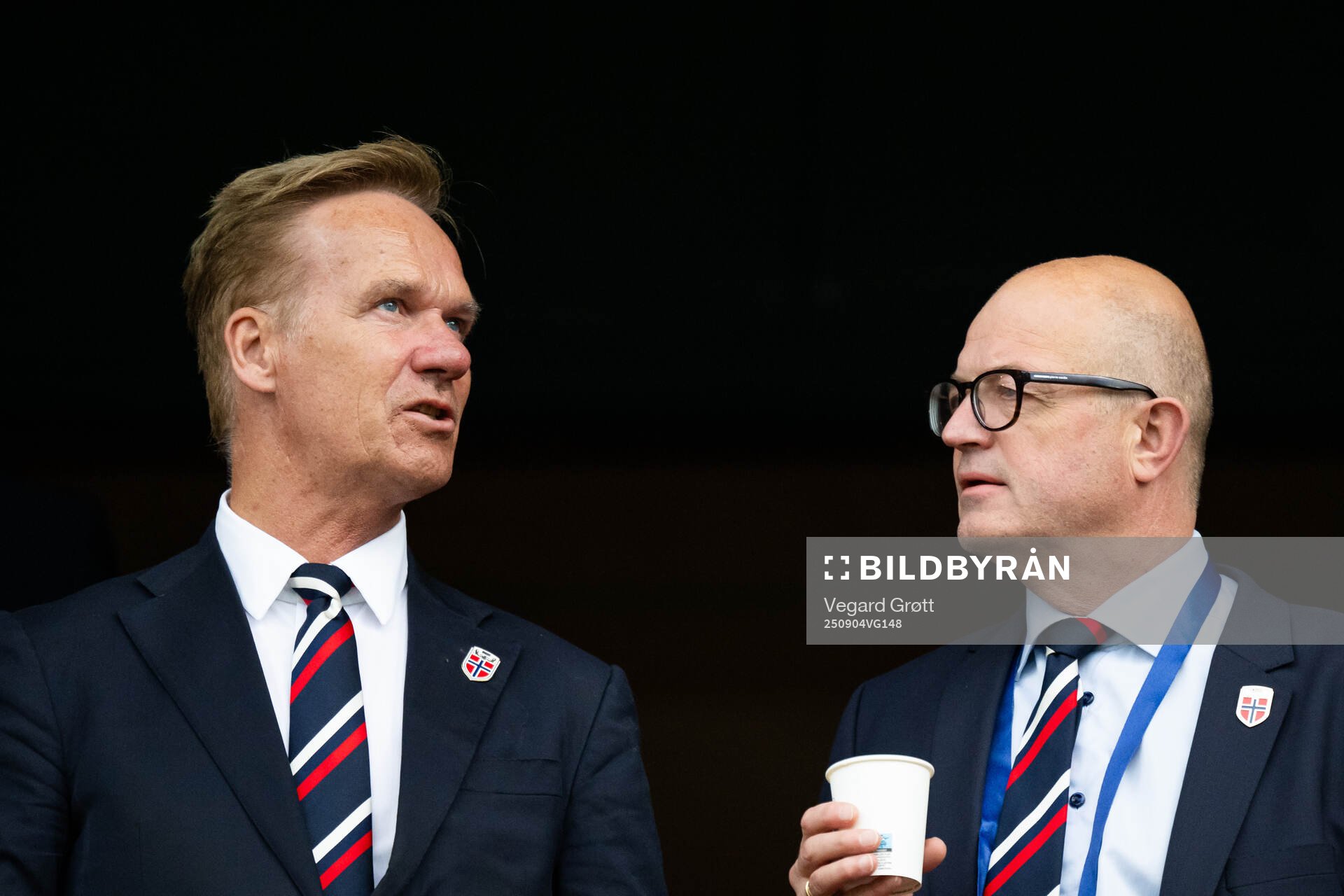 Jon Mørland and Karl-Petter Løken, general secretary of