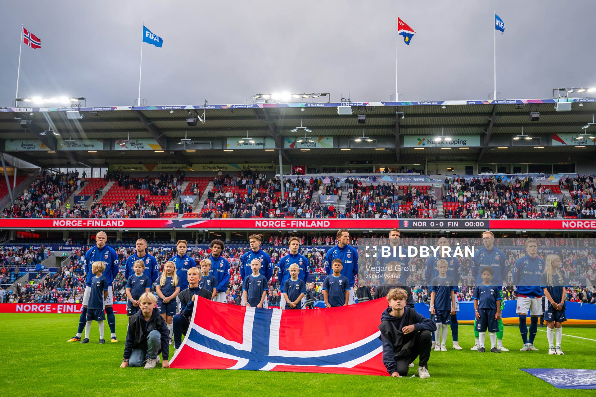 Erling Braut Haaland, Kristoffer Ajer, goalkeeper Egil