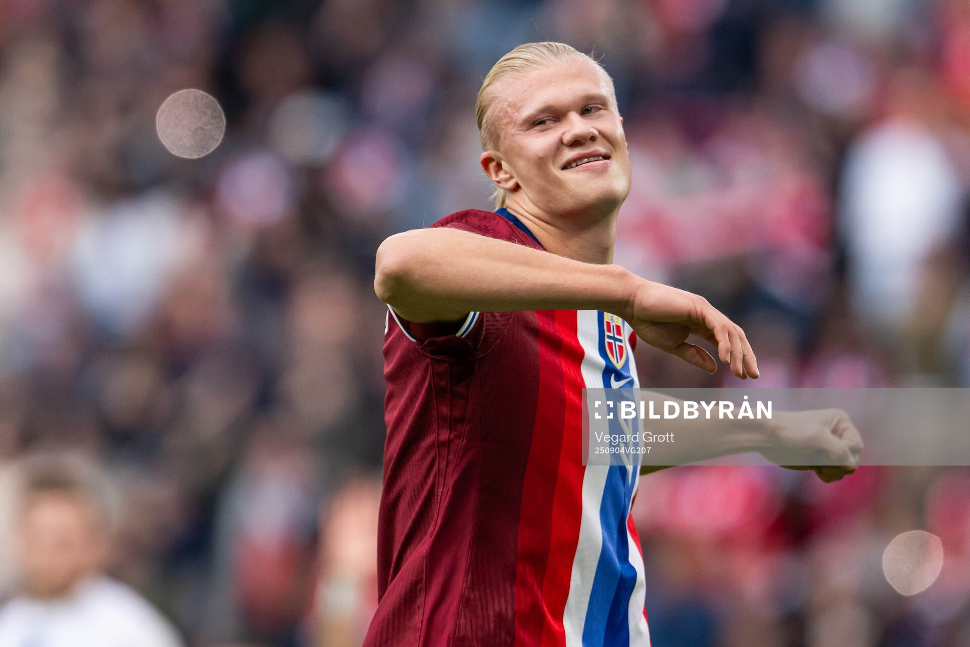 Erling Braut Haaland of Norway celebrates