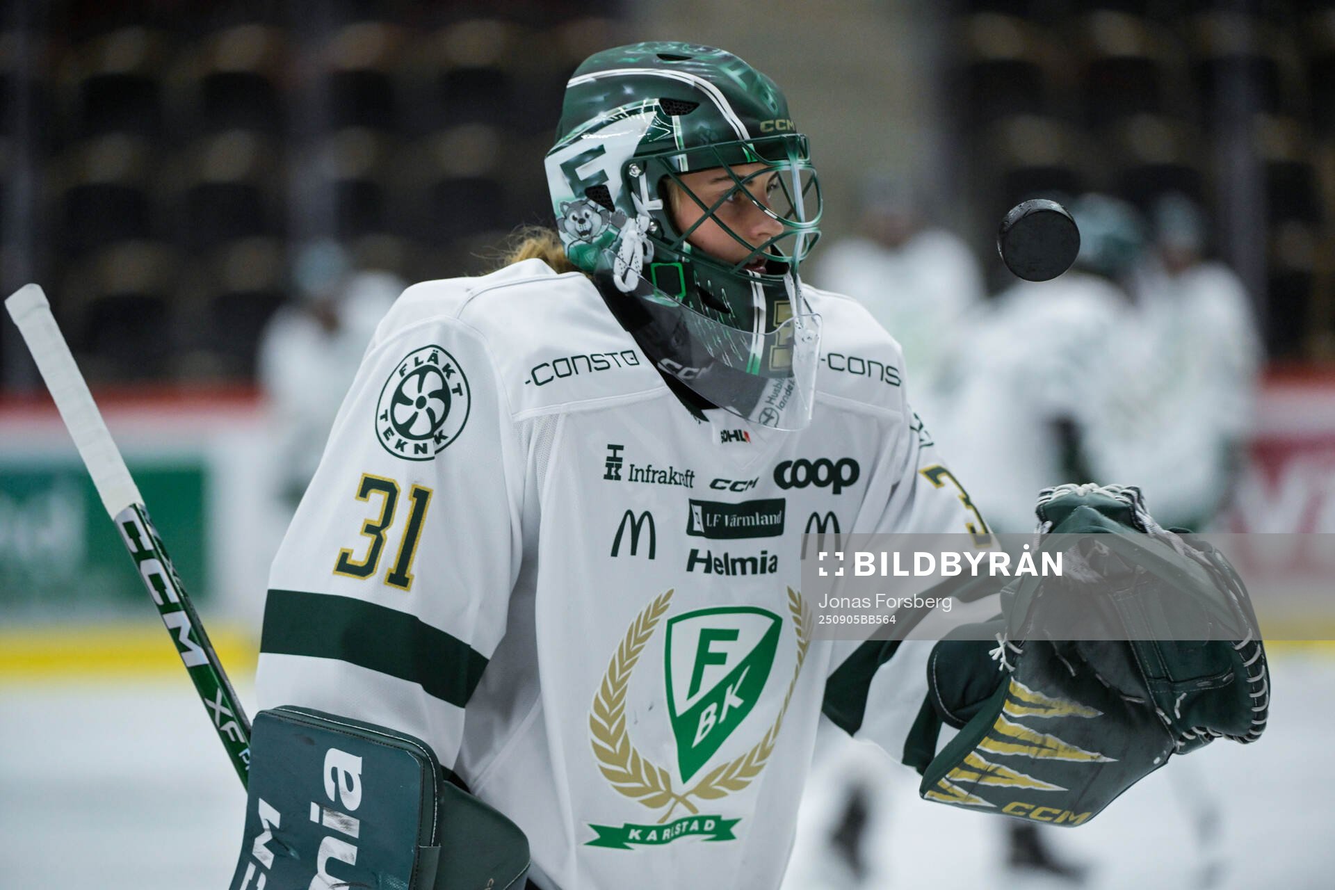 Färjestad BKs målvakt Ida Boman
