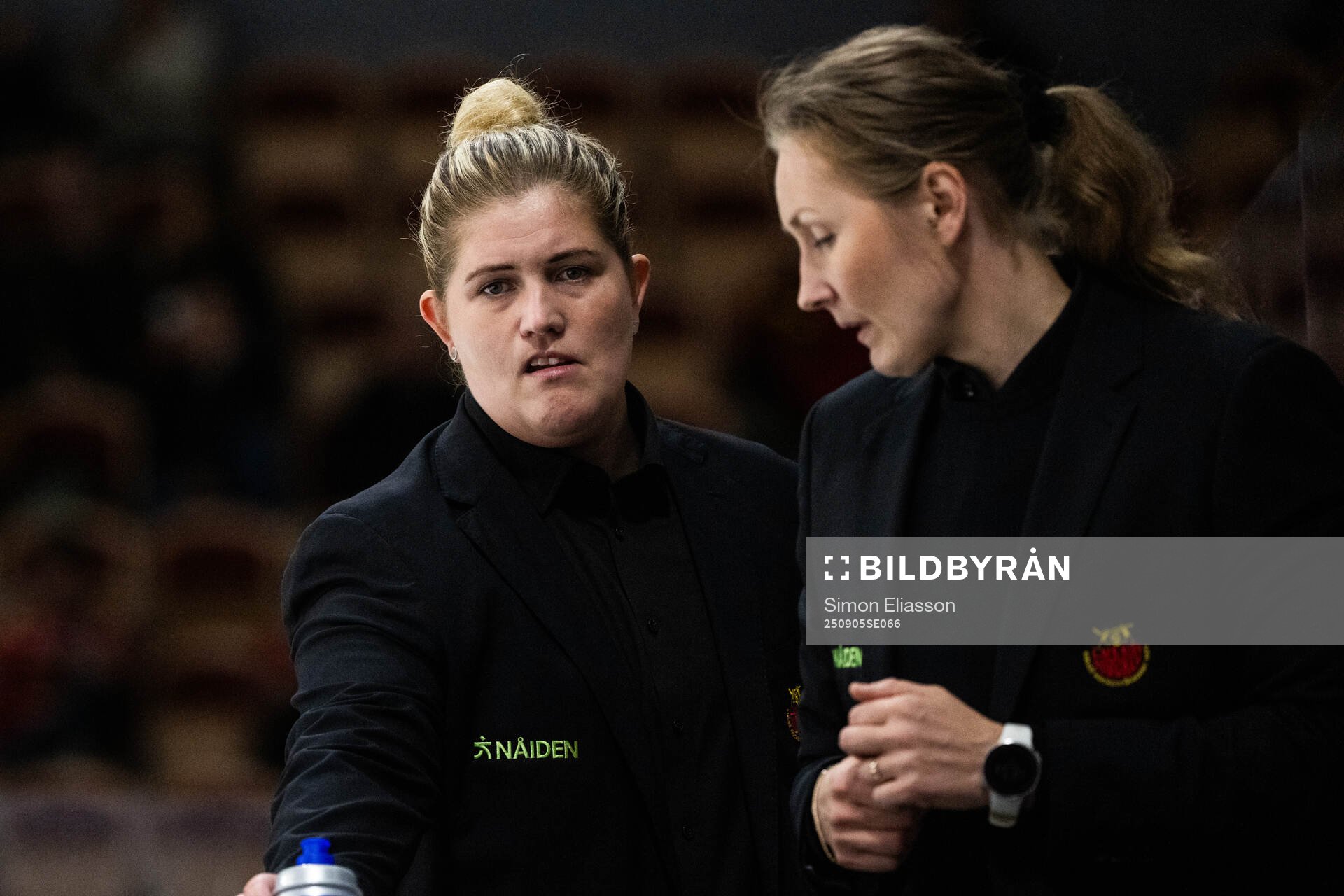Luleås tränare Melinda Olsson och assisterande tränare