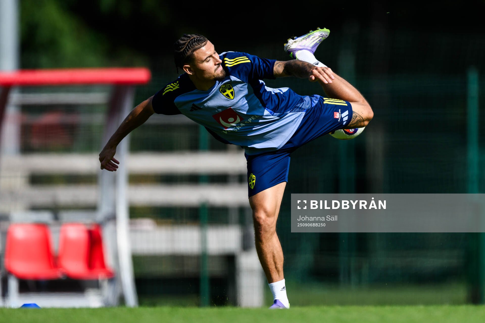 Jordan Larsson of the Swedish men's football national team