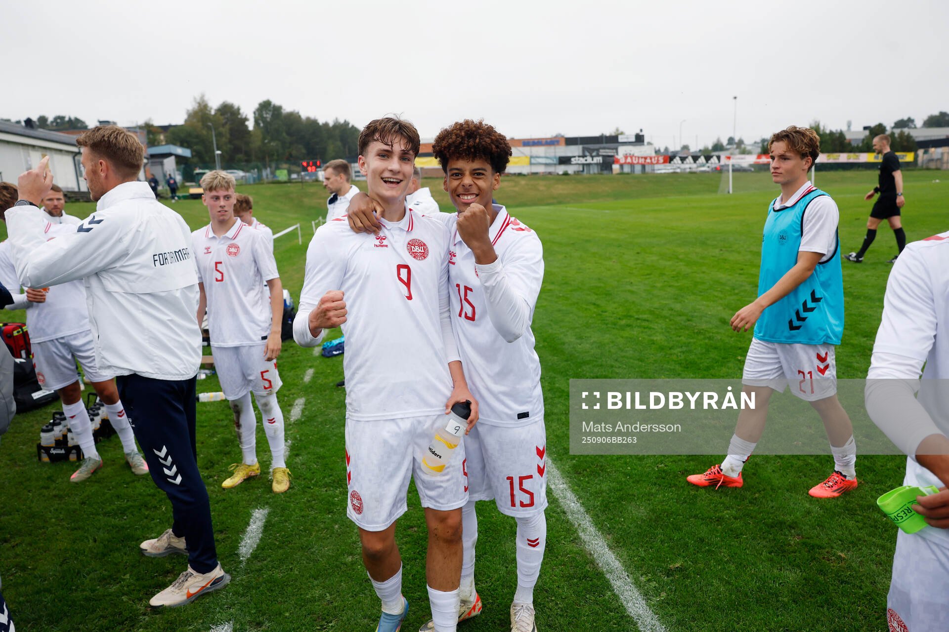 Jacob Ambaek and William Nørløv of Denmark celebrates