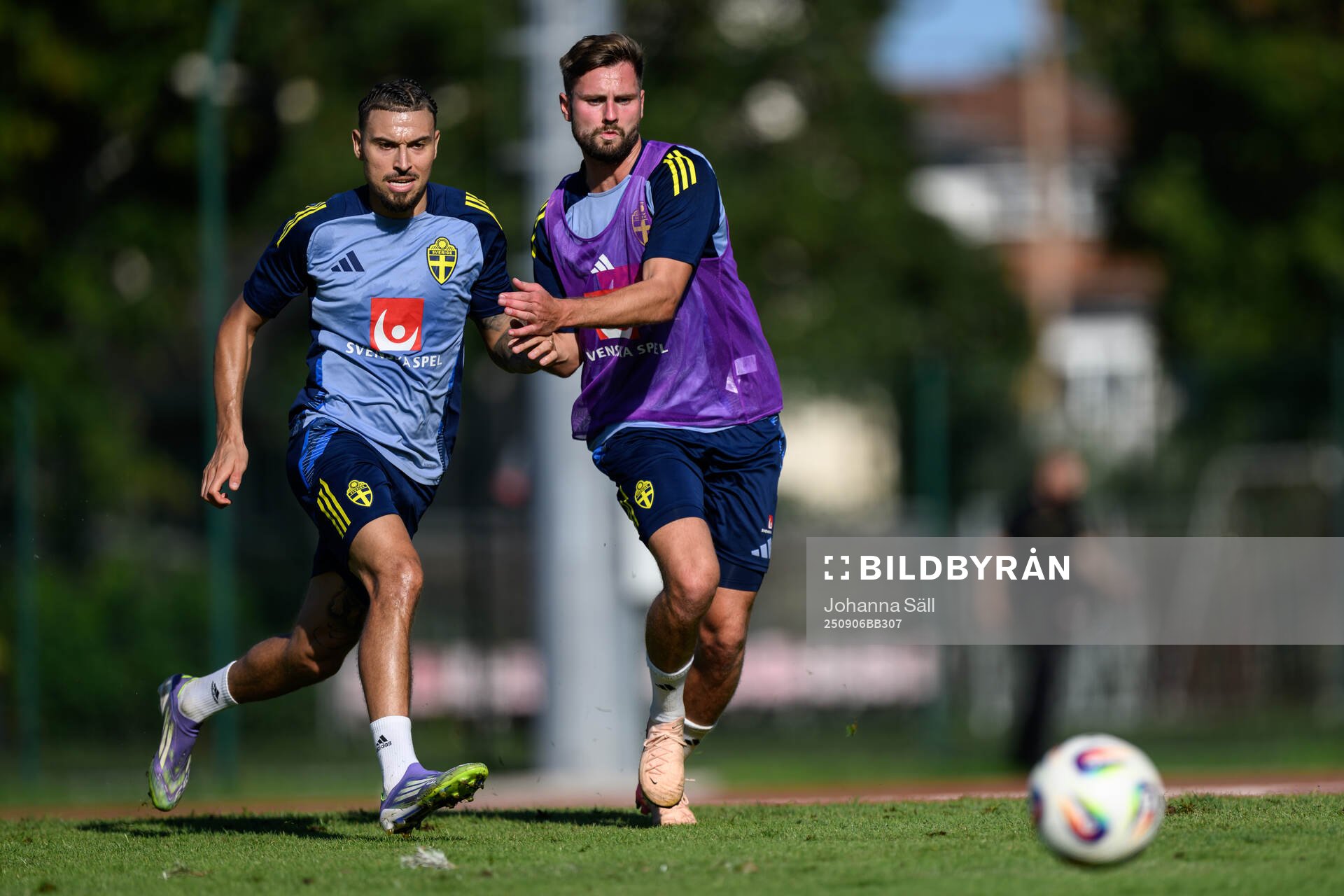 Jordan Larsson and Axel Norén of the Swedish men's