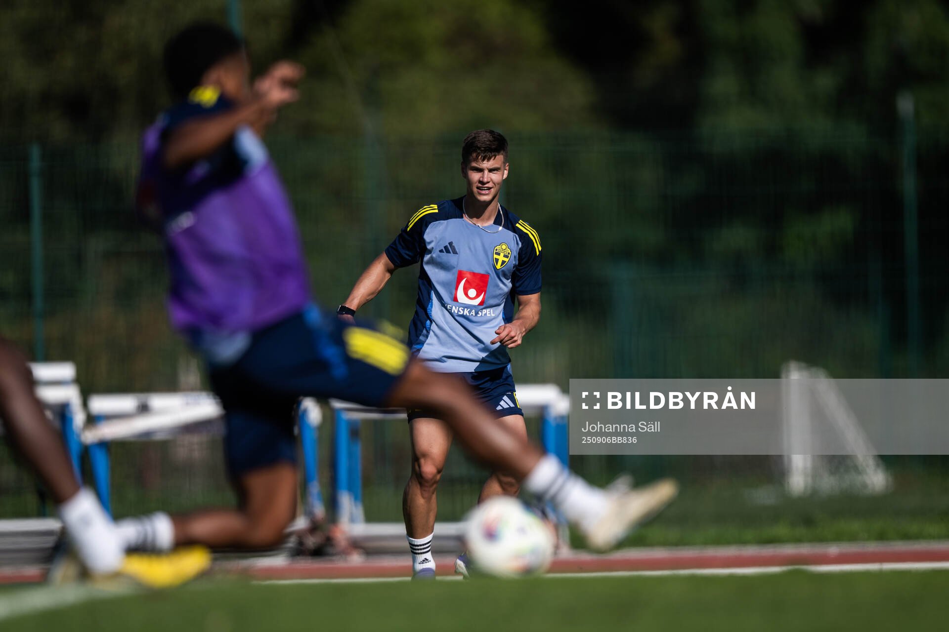 Samuel Dahl of the Swedish men's football national team at