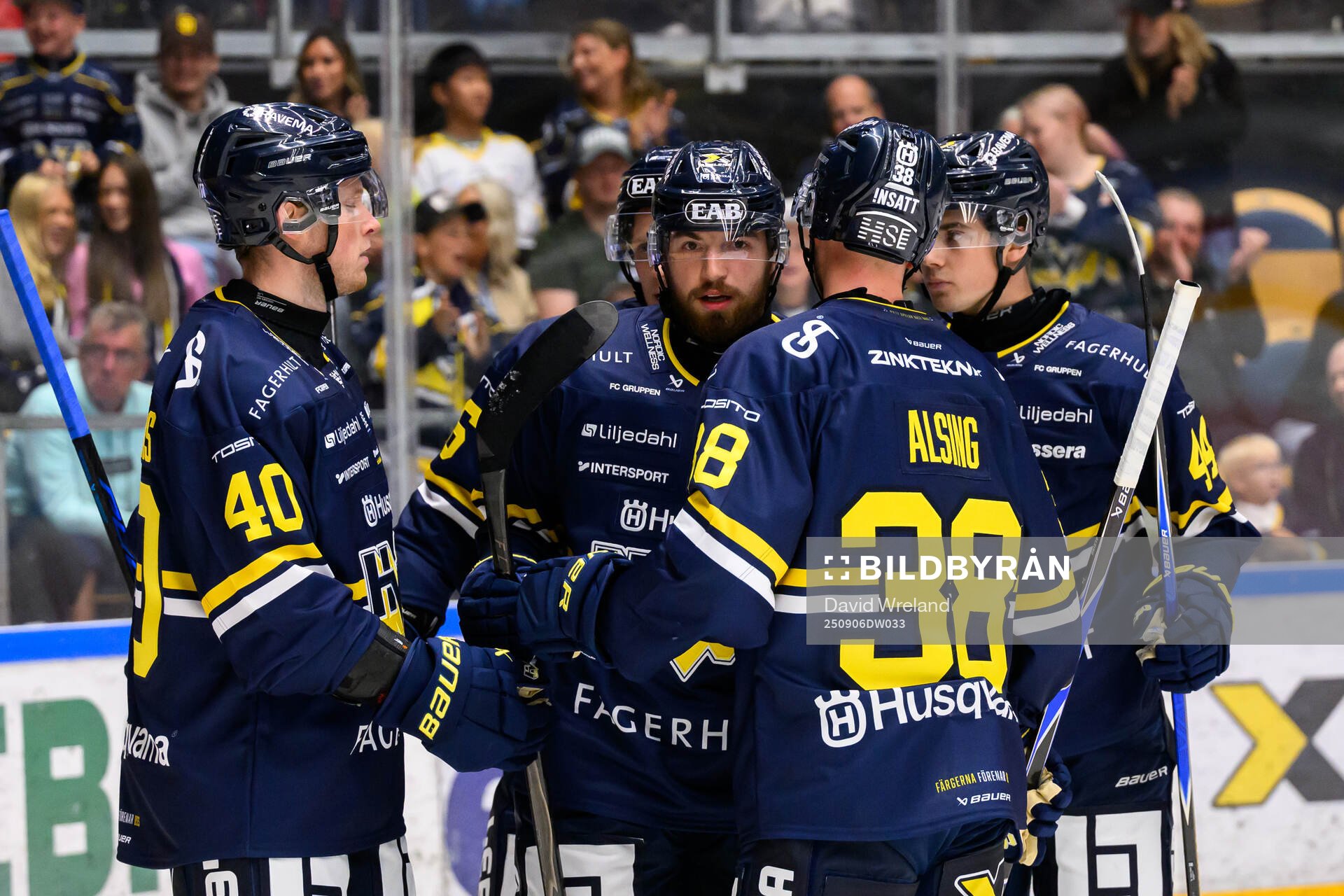 HV71s Lukas Rousek jublar