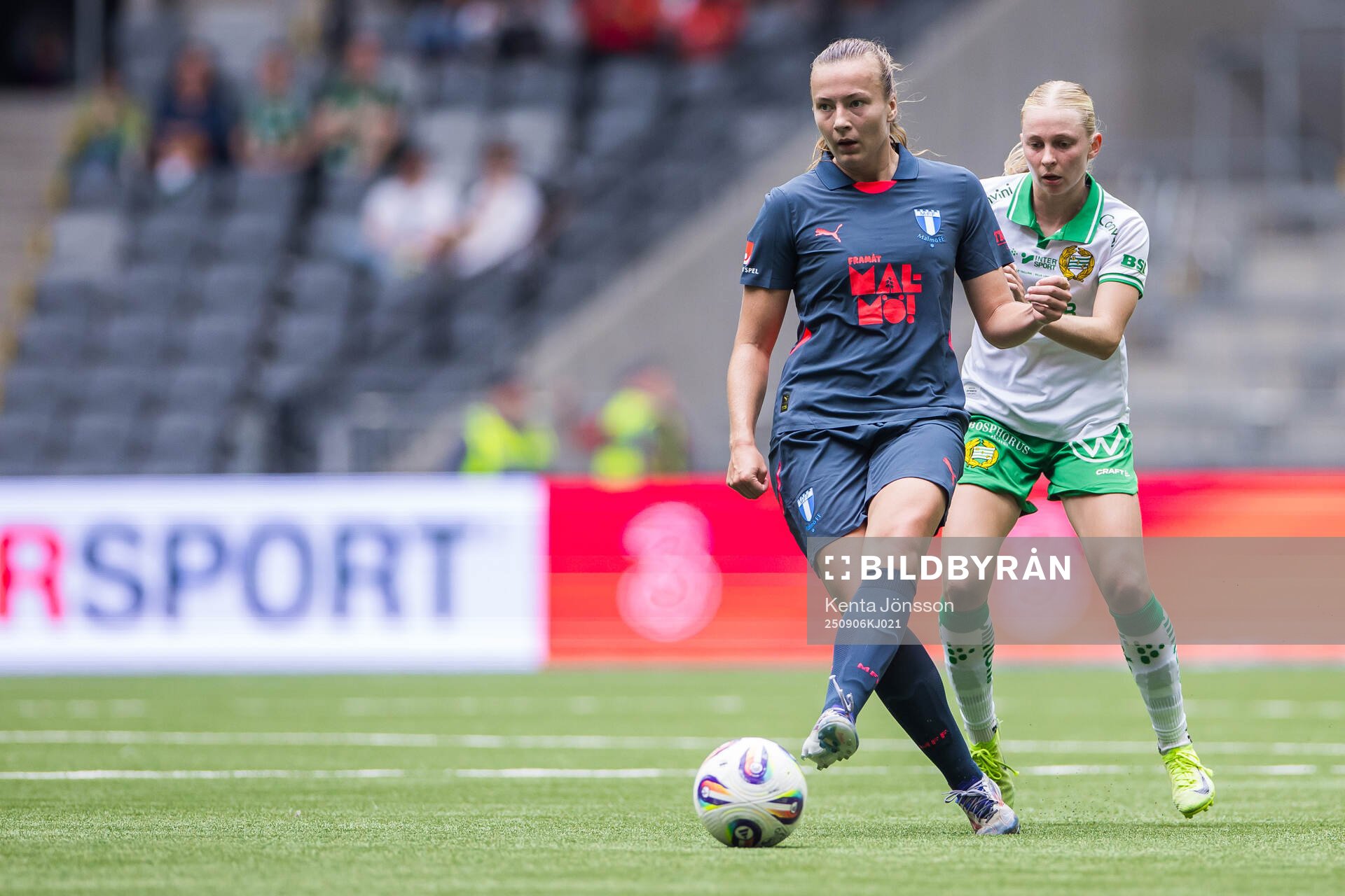 Malmö FFs Sara Kanutte Sørensen Fornes och Hammarbys