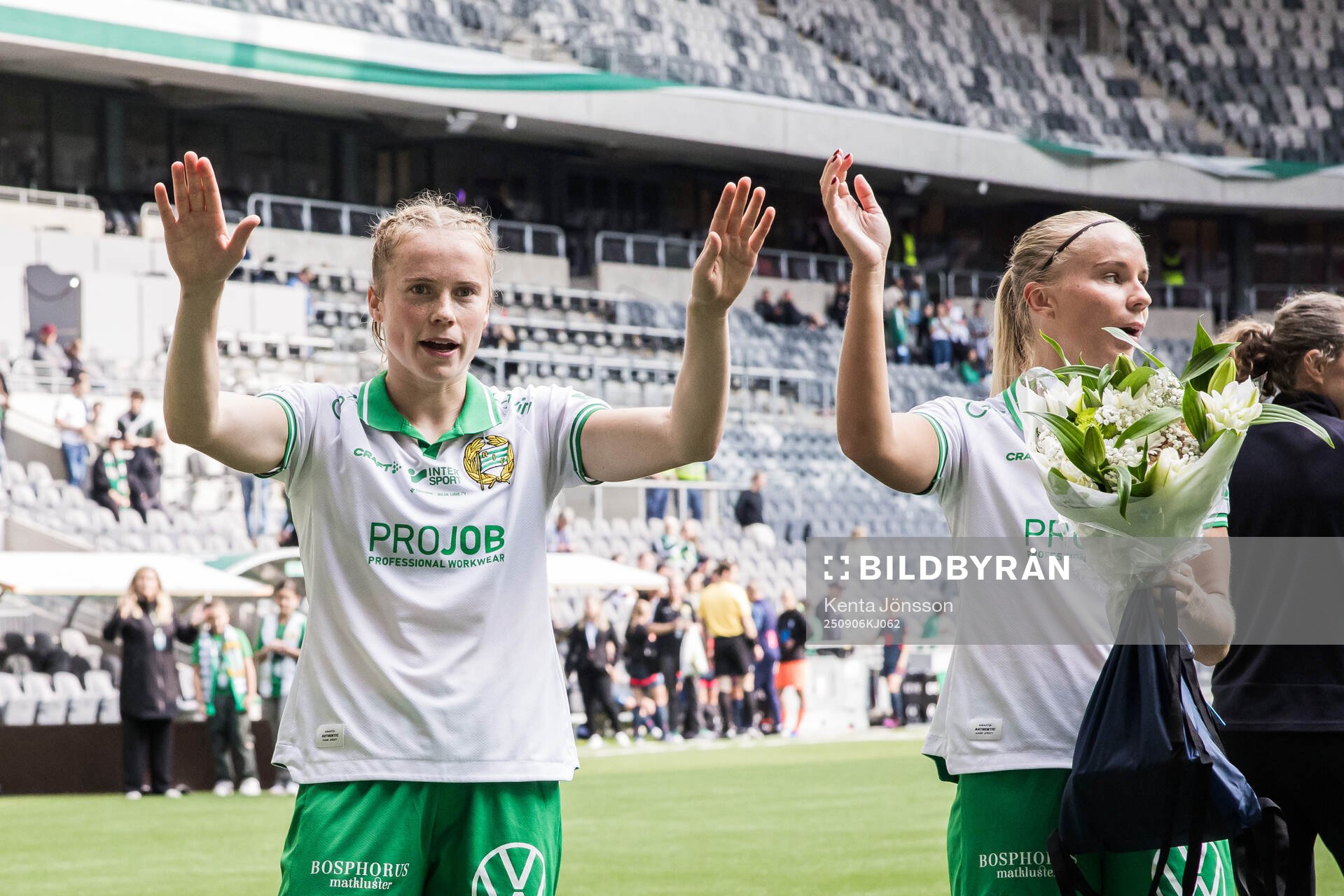 Hammarbys Julie Blakstad jublar