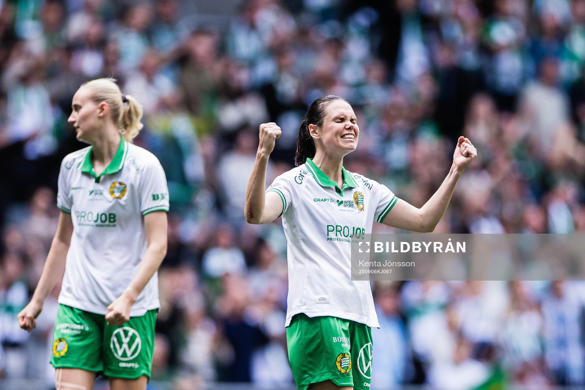 Hammarbys Simone Boye Sørensen jublar