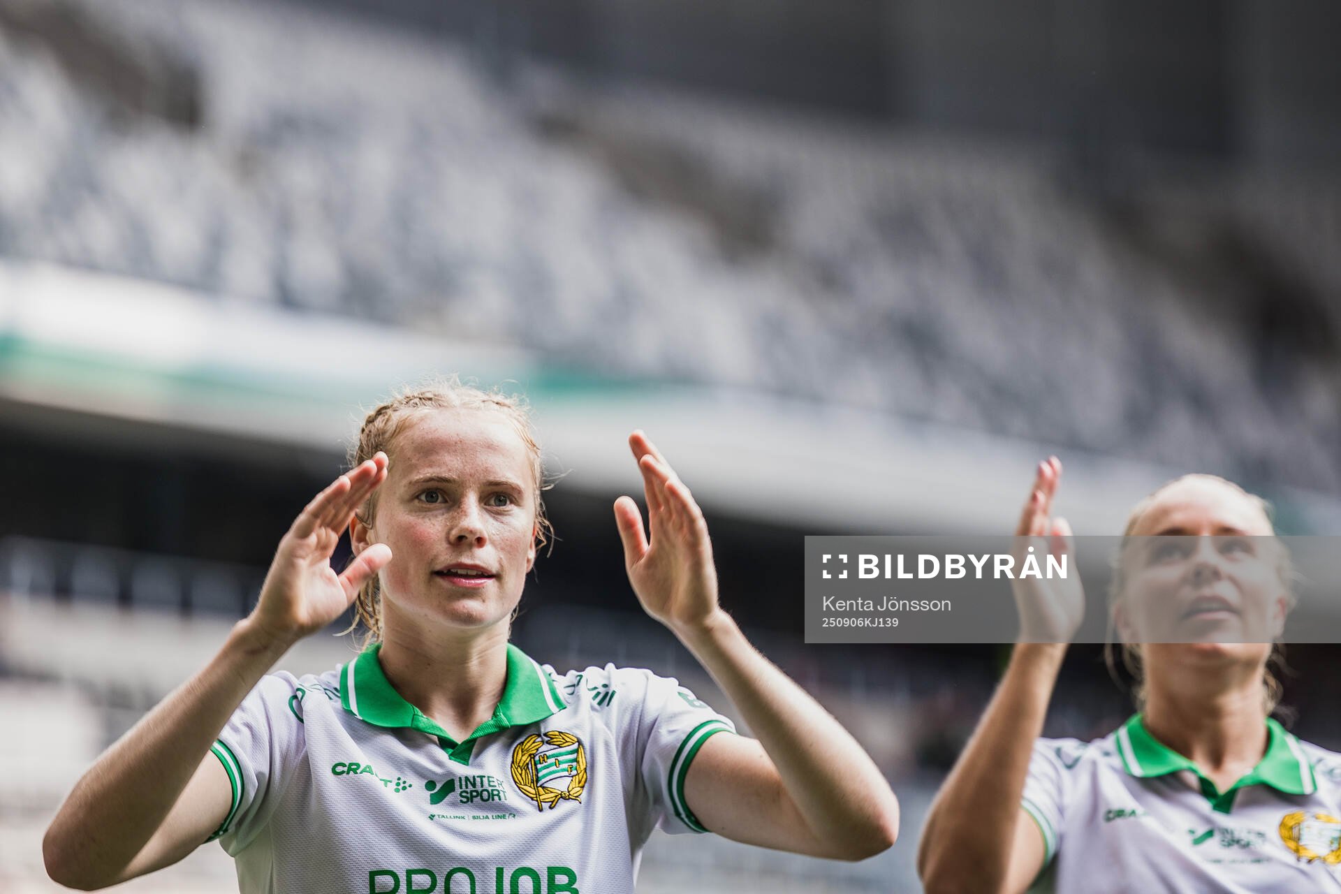Hammarbys Julie Blakstad jublar