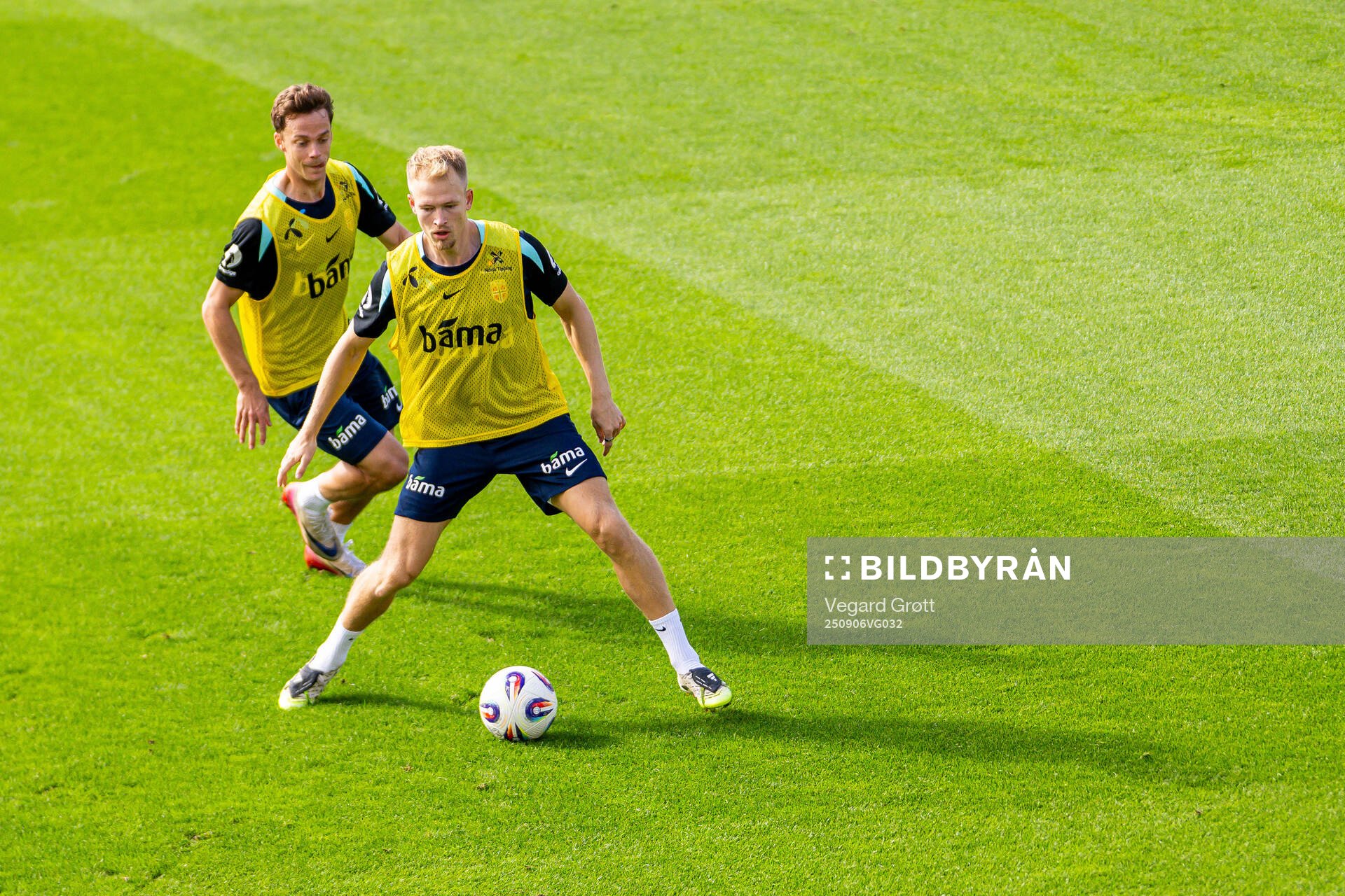 Felix Horn Myhre and Andreas Hanche-Olsen of the Norwegian