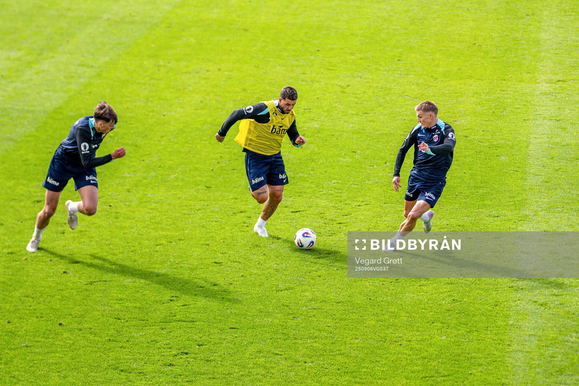 Tobias Guddal, Aron Bizet Dønnum and Martin Ødegaard of