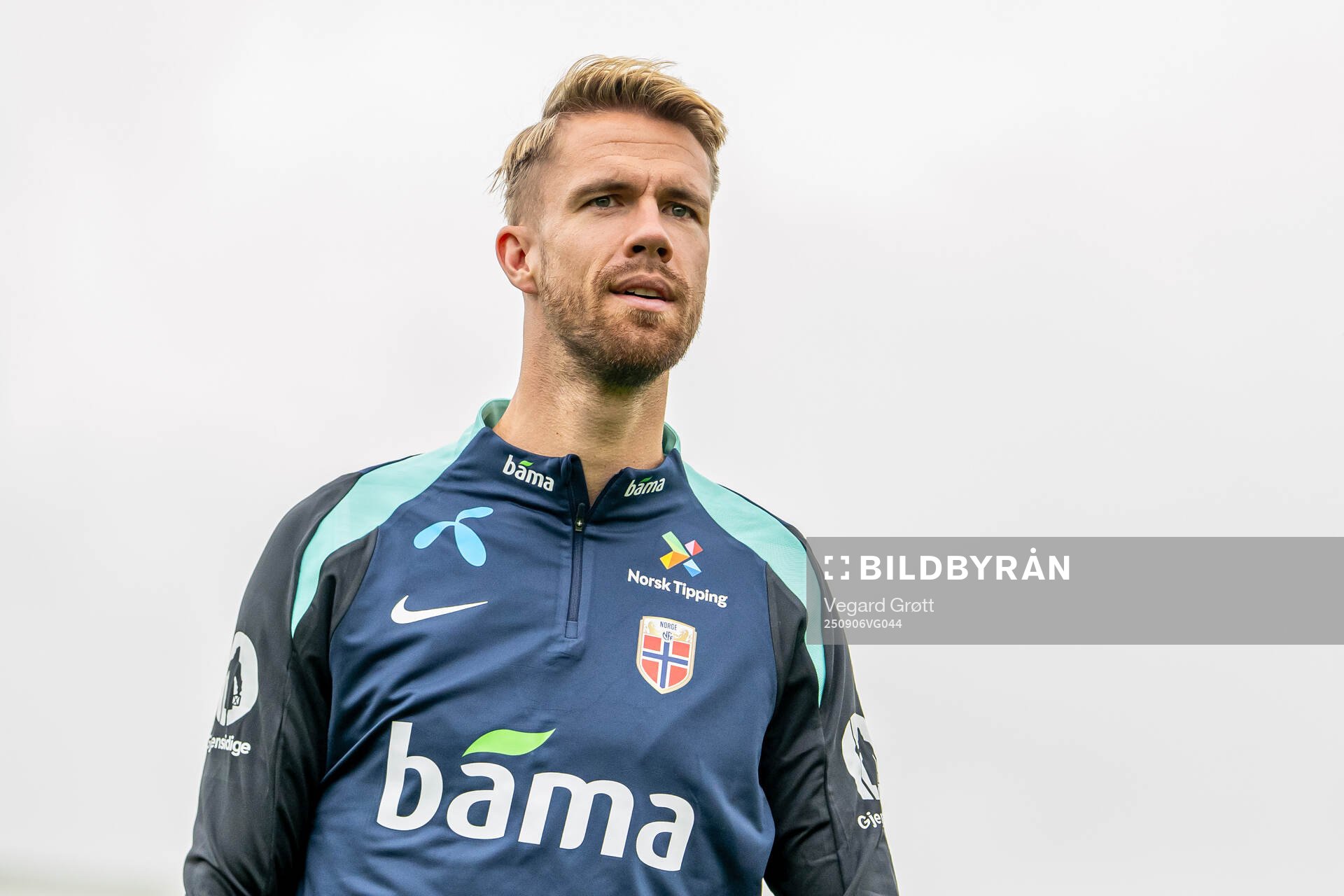 Kristoffer Ajer of the Norwegian national football team