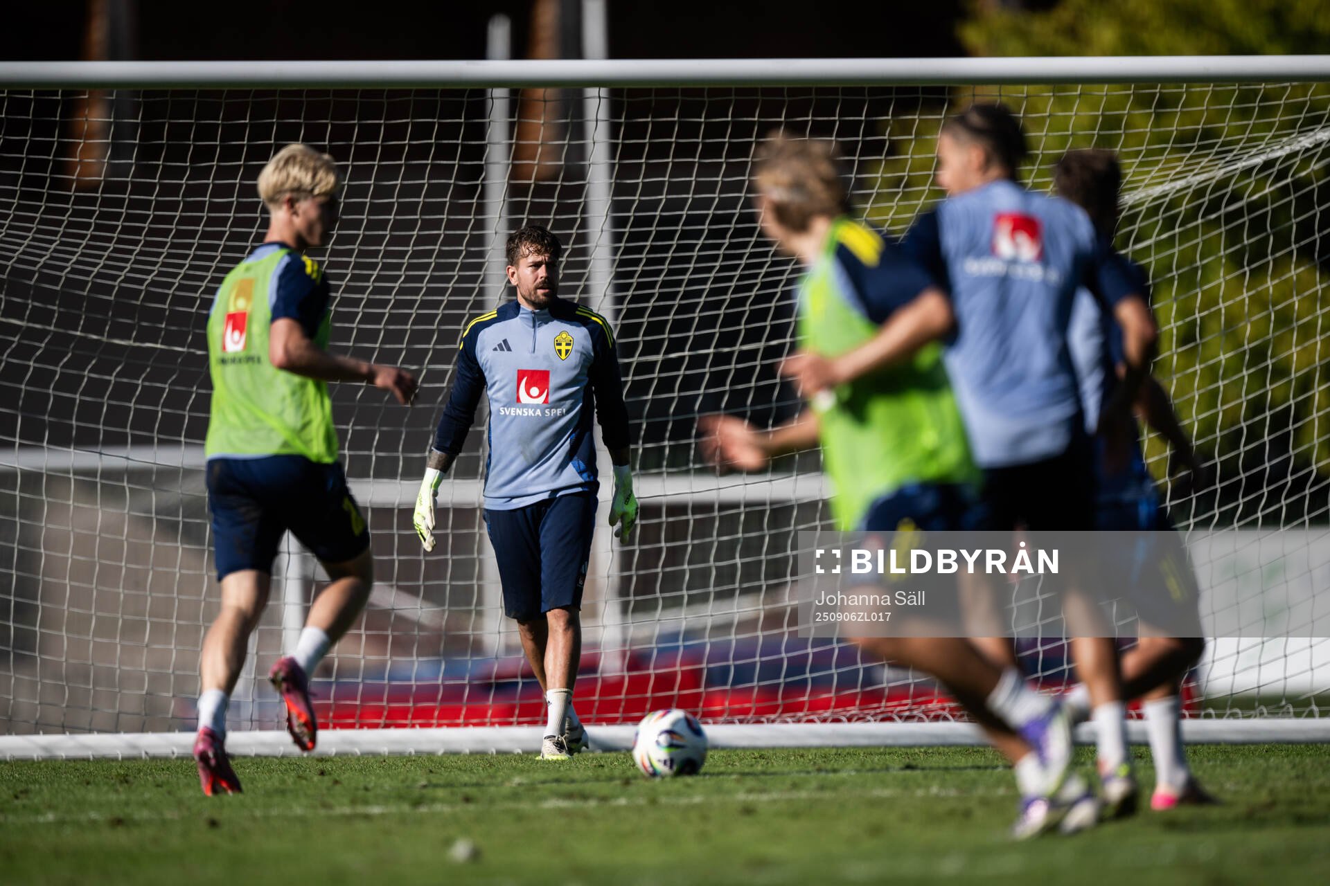 goalkeeper Kristoffer Nordfeldt of the Swedish men's