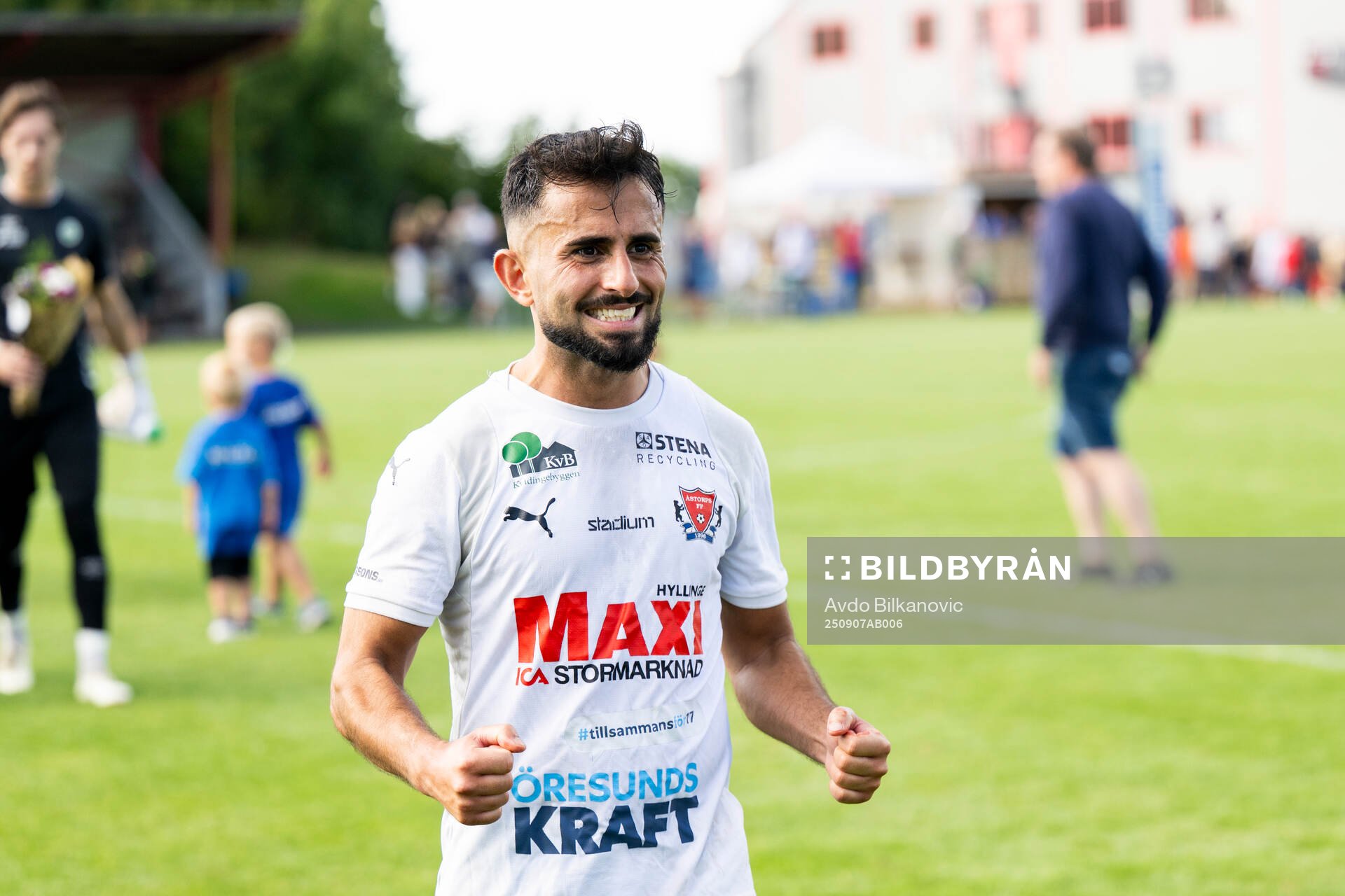 Åstorps FFs Haydil Kret jublar