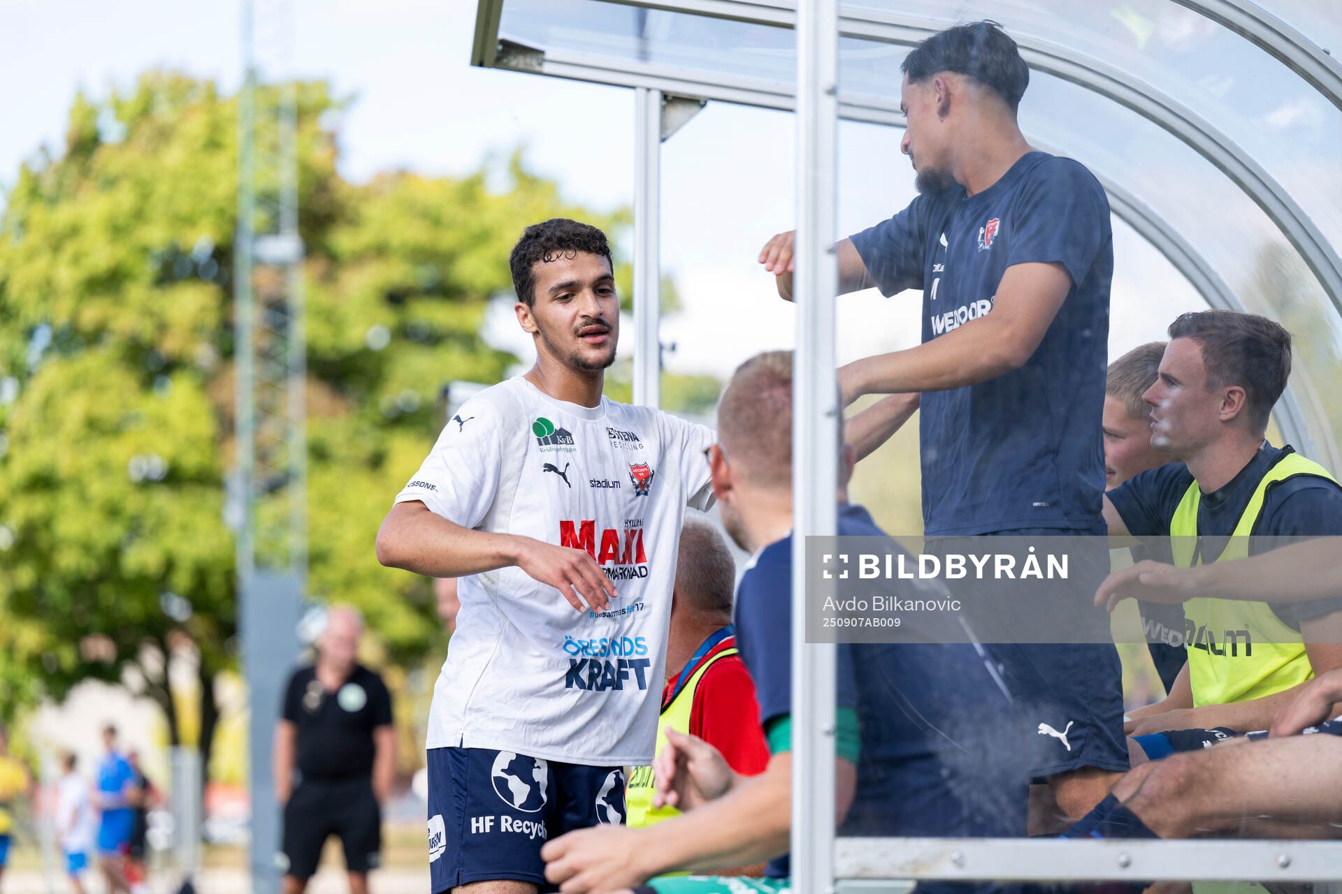 Åstorps FFs Alaa Musleh grattas