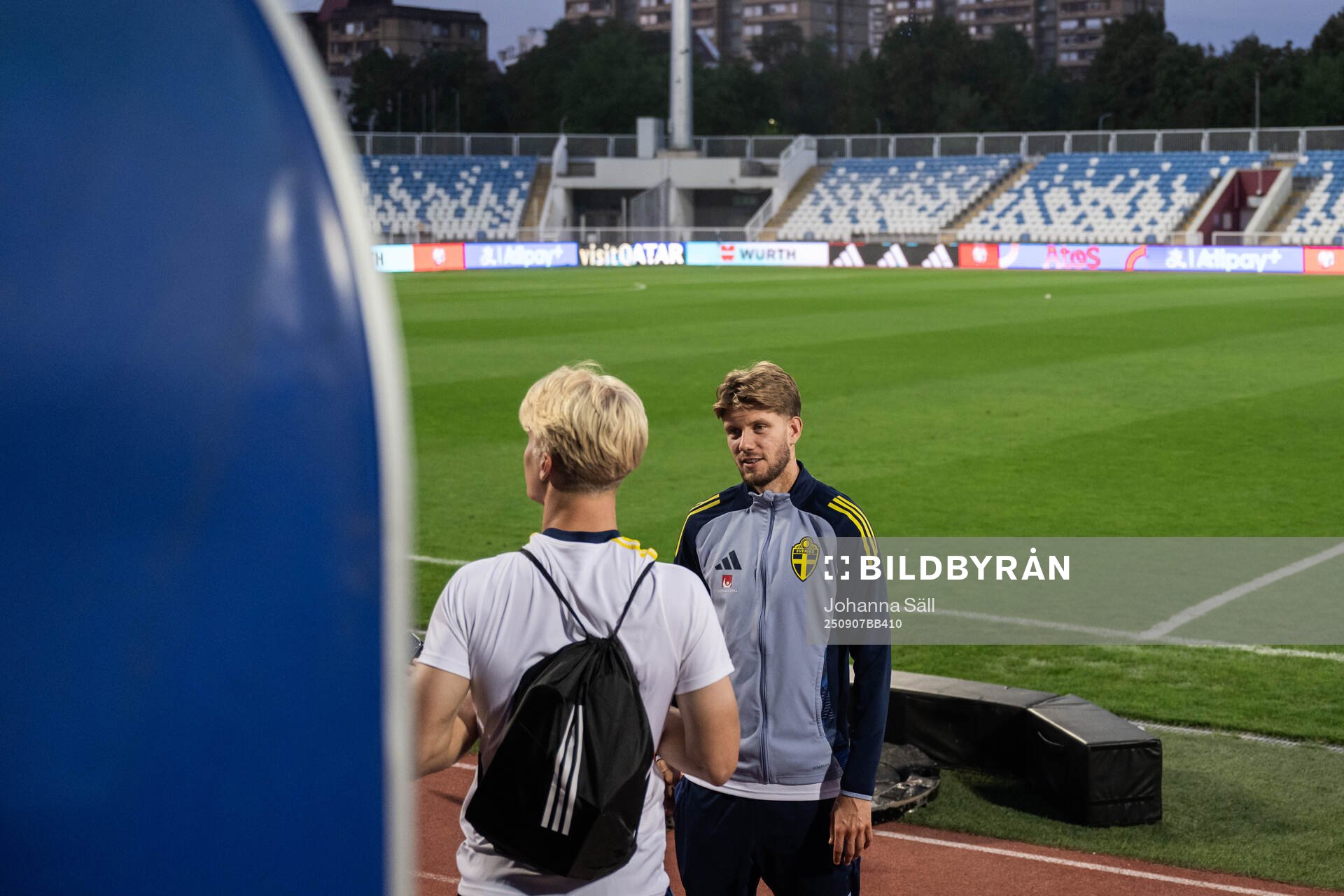 Lucas Bergvall and Anton Salétros of the Swedish national