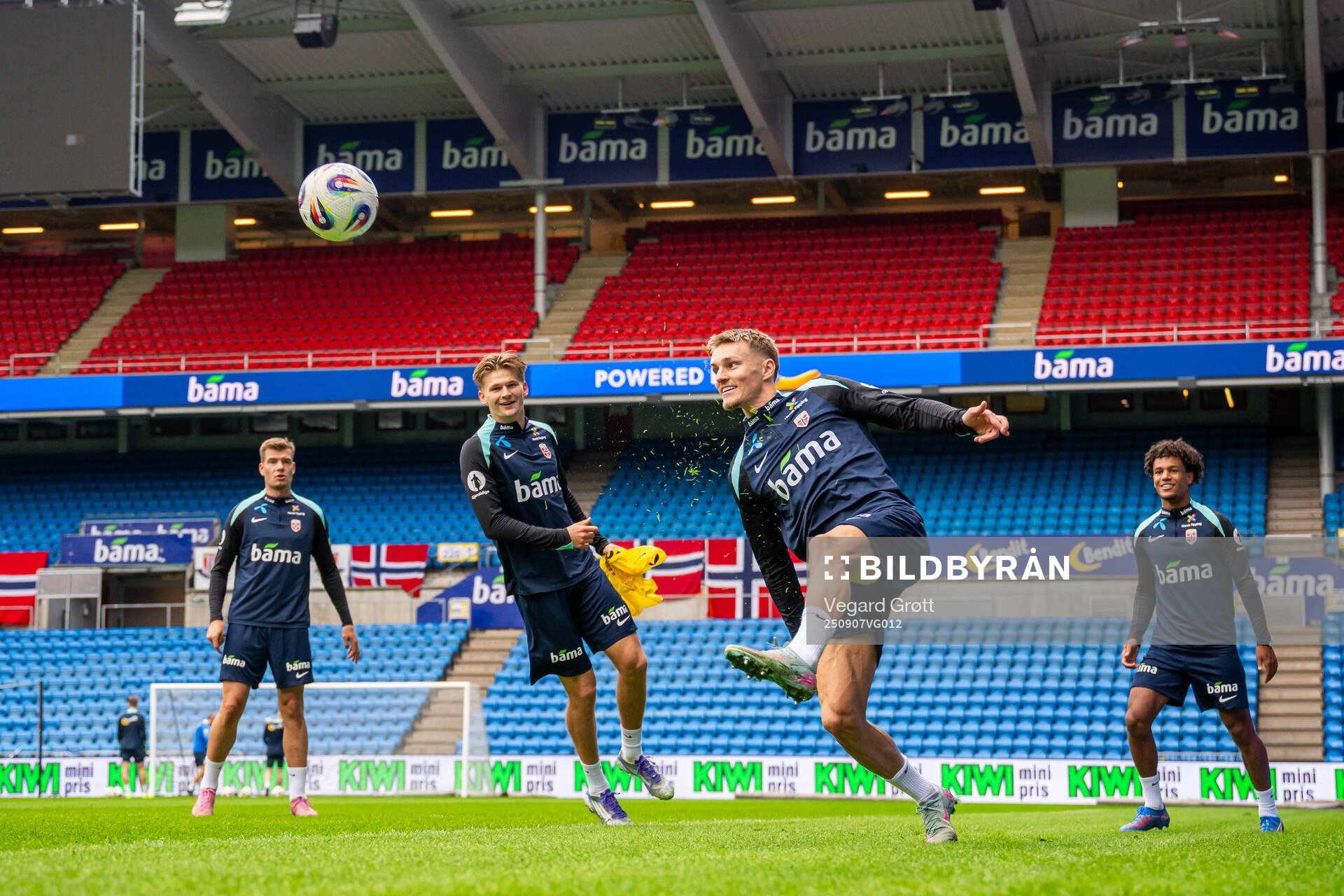 David Møller Wolfe and Martin Ødegaard of the Norwegian