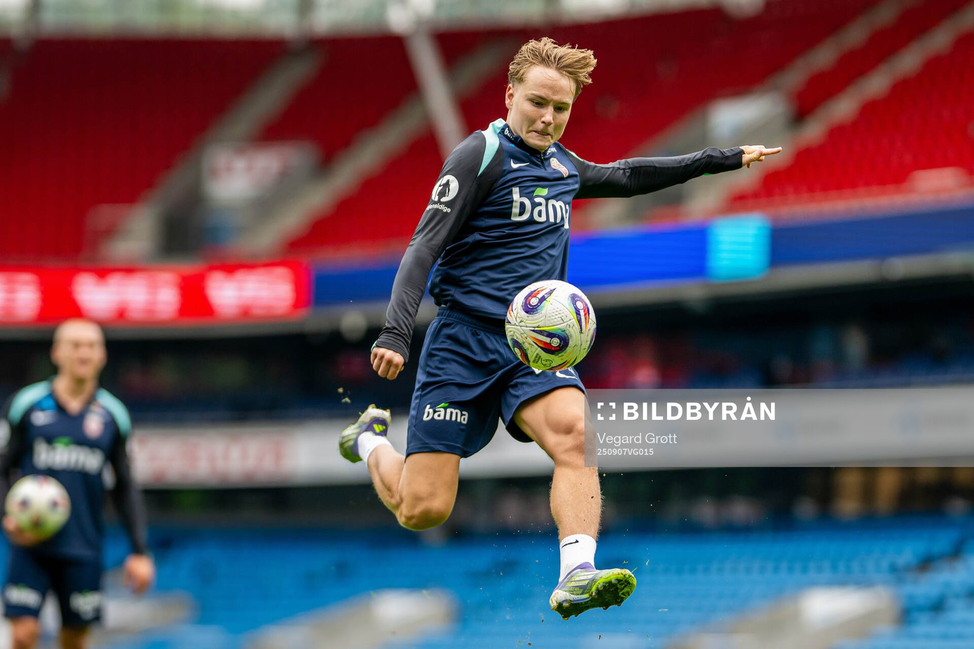 Andreas Schjelderup of the Norwegian national football team