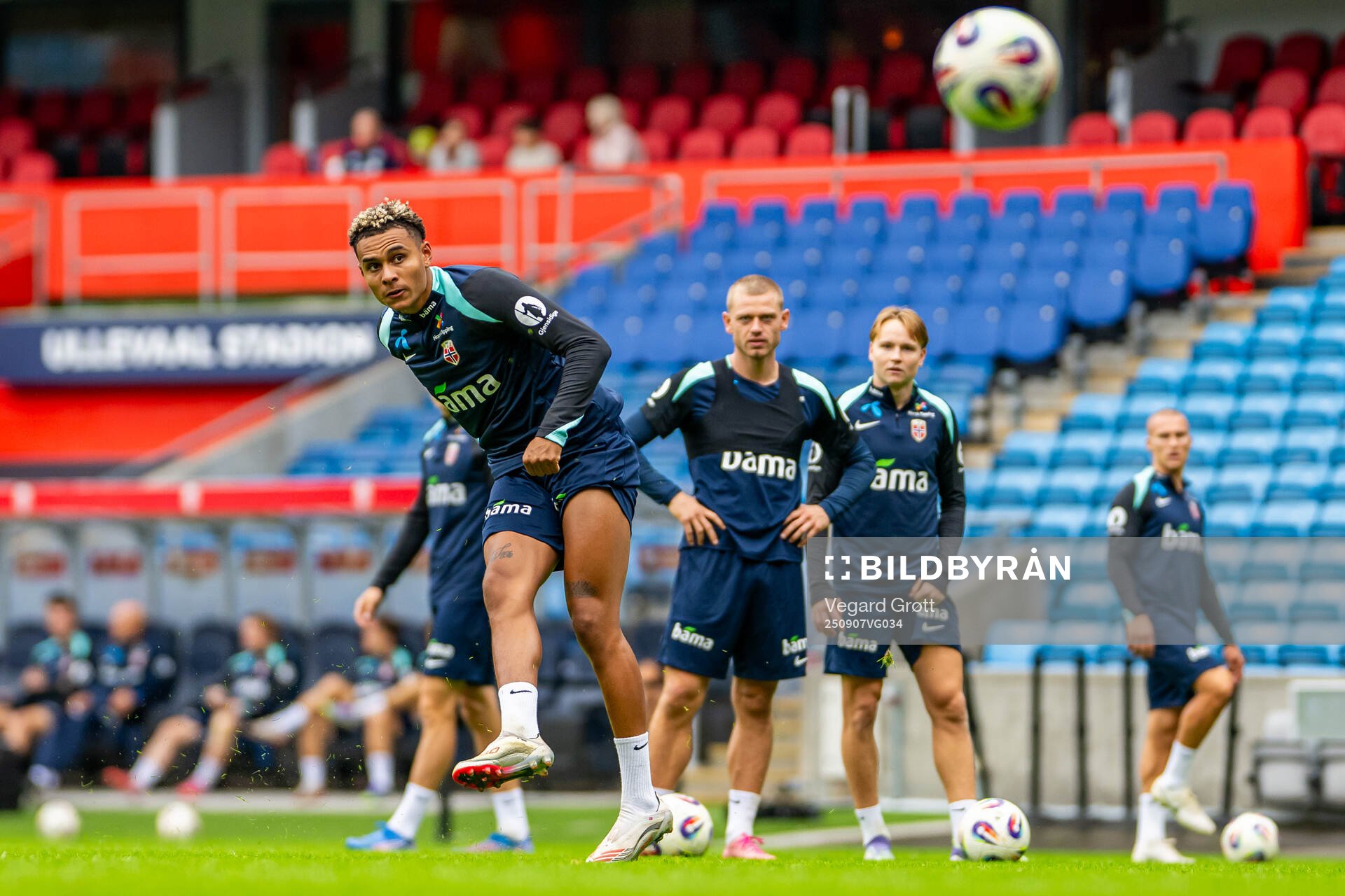 Antonio Nusa of the Norwegian national football team